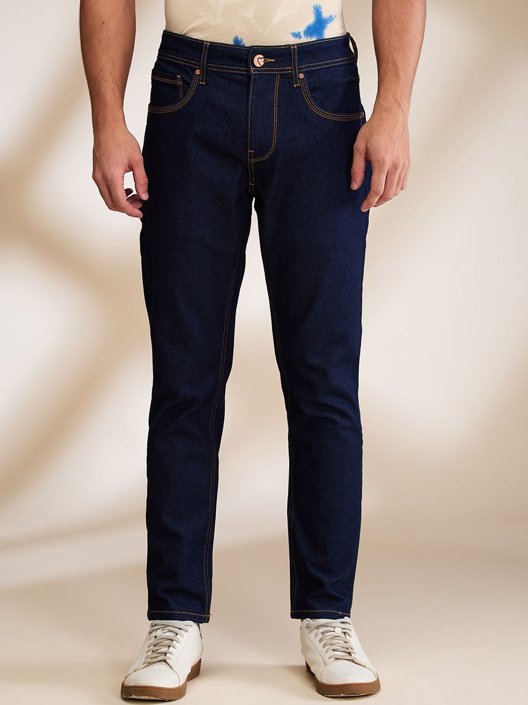 

Being Human Men Slim Fit Mid-Rise Stretchable Jeans, Navy blue
