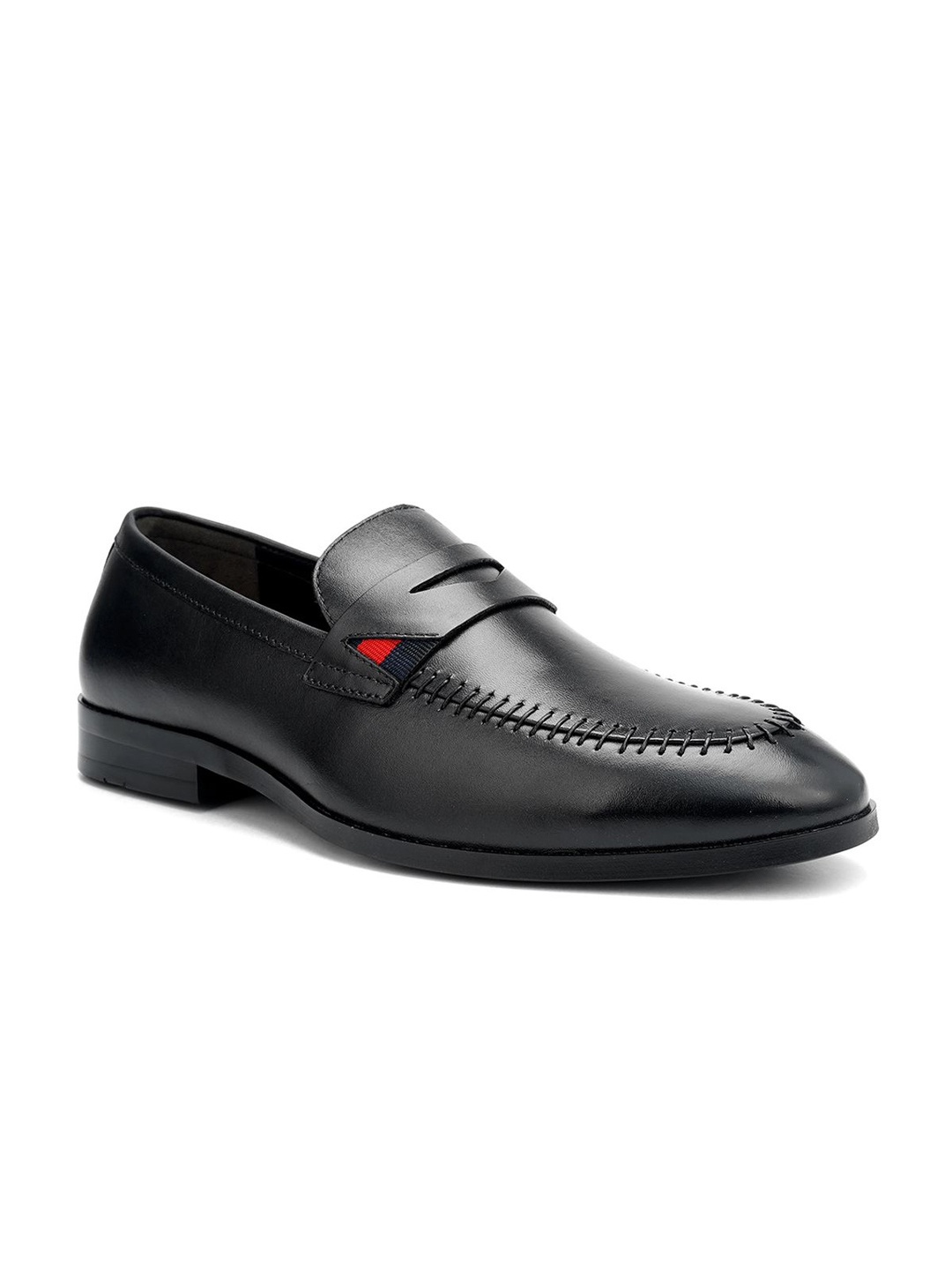 

ROSSO BRUNELLO Men Leather Formal Loafers, Black