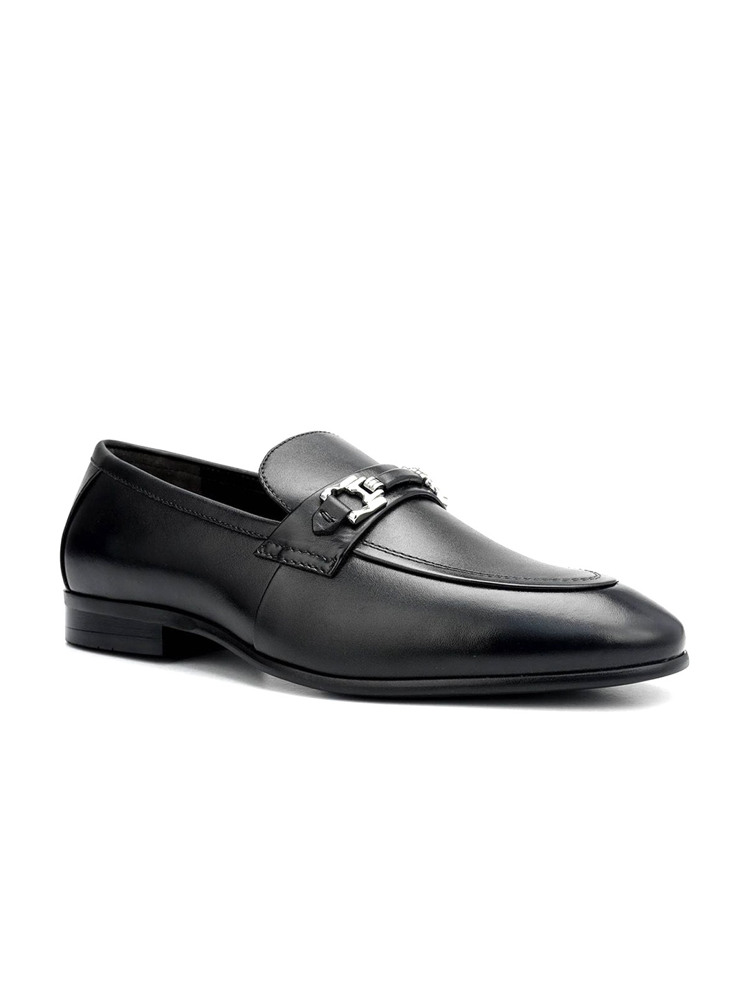 

ROSSO BRUNELLO Men Leather Formal Loafers, Black