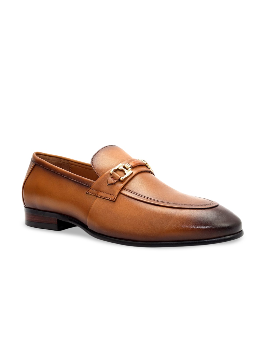 

ROSSO BRUNELLO Men Leather Formal Loafers, Tan