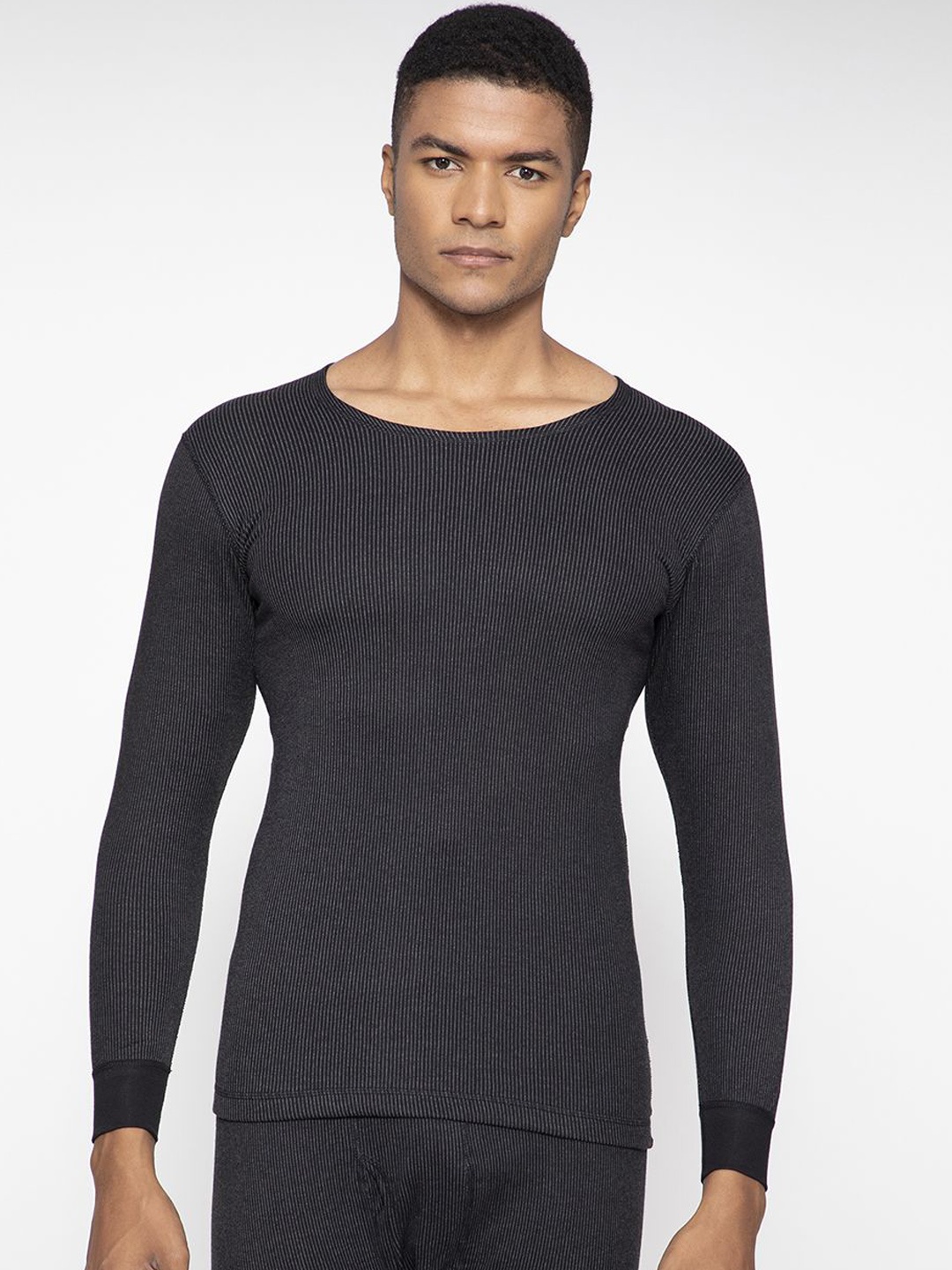 

SPORTO Round Neck Full Sleeve Thermal Set, Black