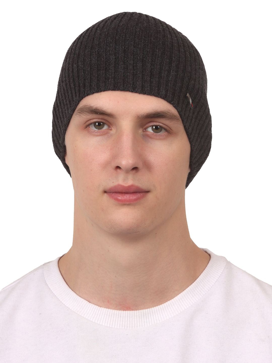 

Calvadoss Men Self Design Beanie, Grey
