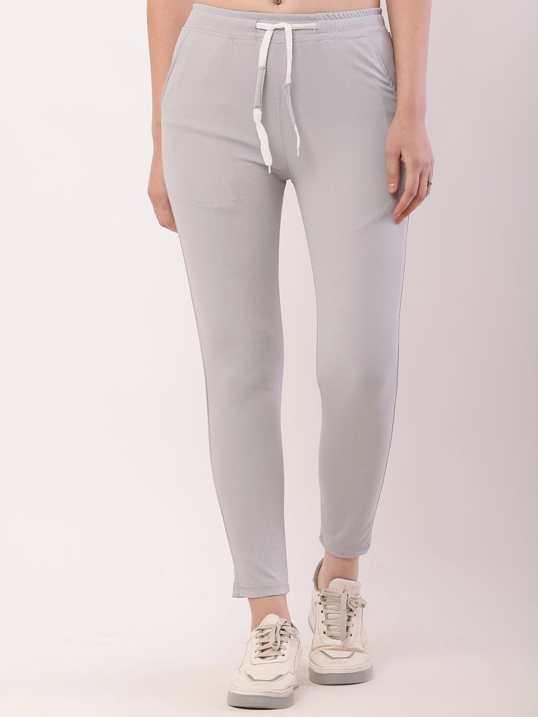 

RiseMax Women Slim Fit Dry Fit Track Pants, Grey