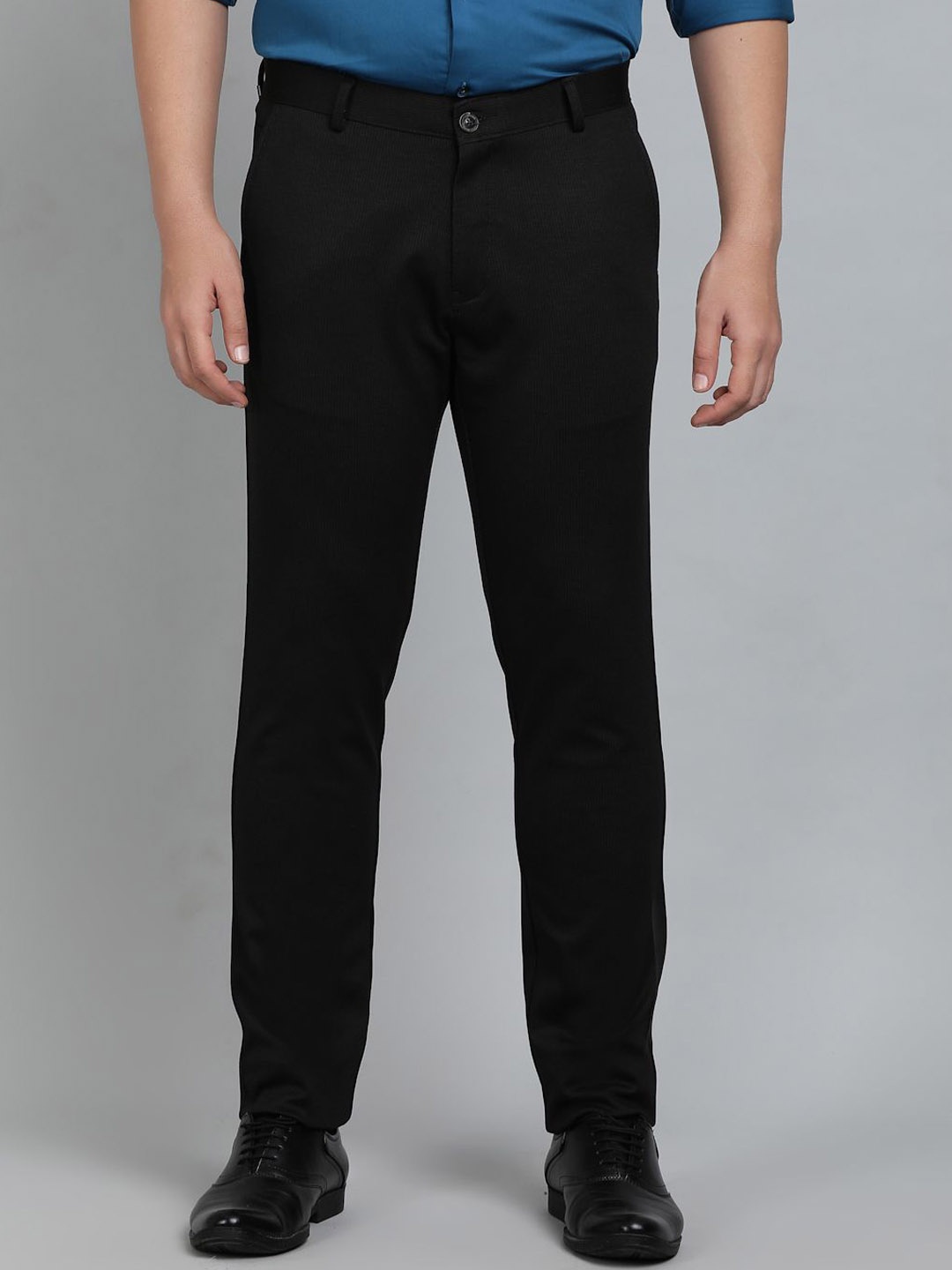 

JB STUDIO Men Slim Fit Formal Trousers, Brown