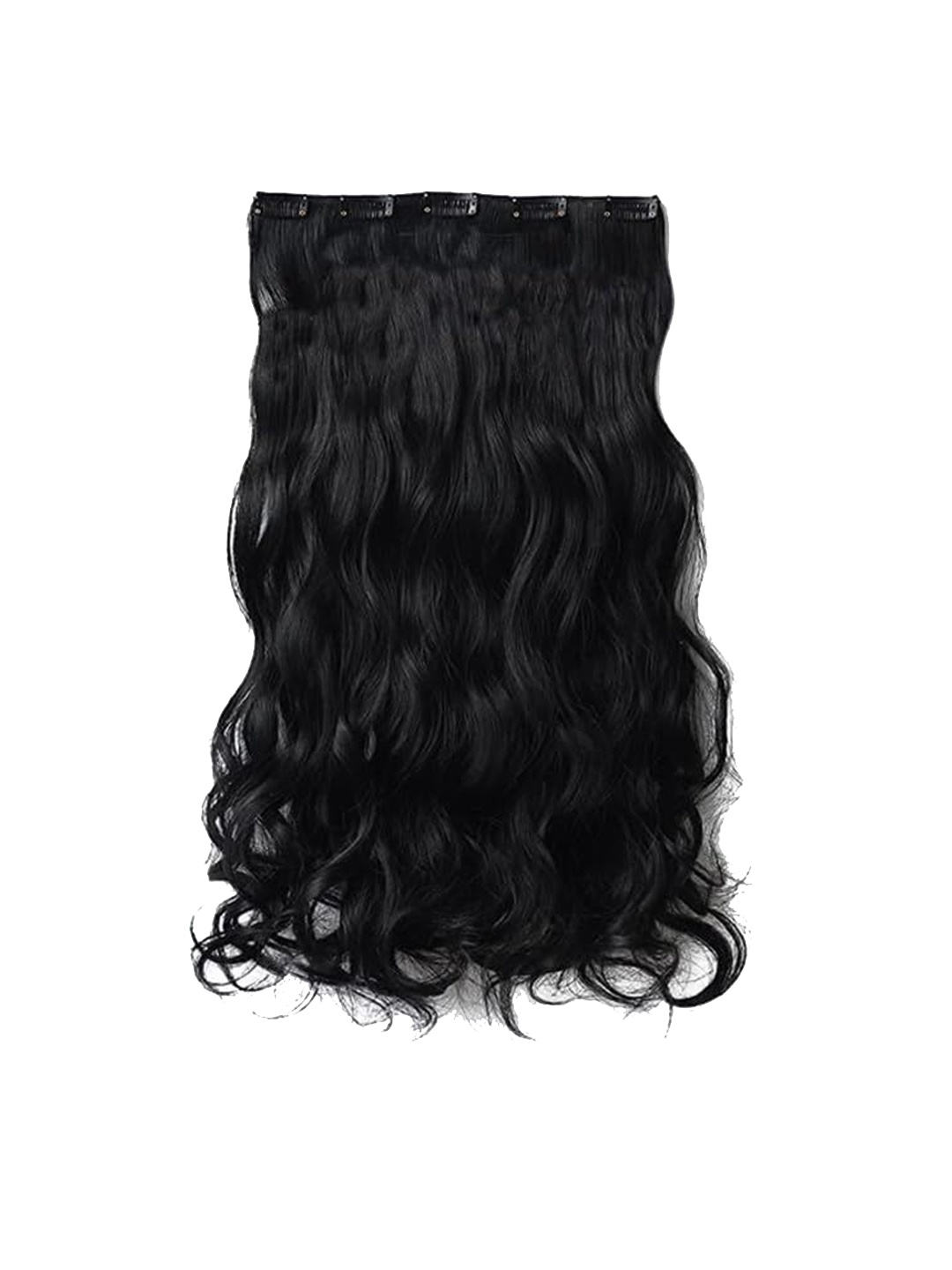

D-Divine Clip-In Wavy Locks Hair Extension - 22 Inch - Black
