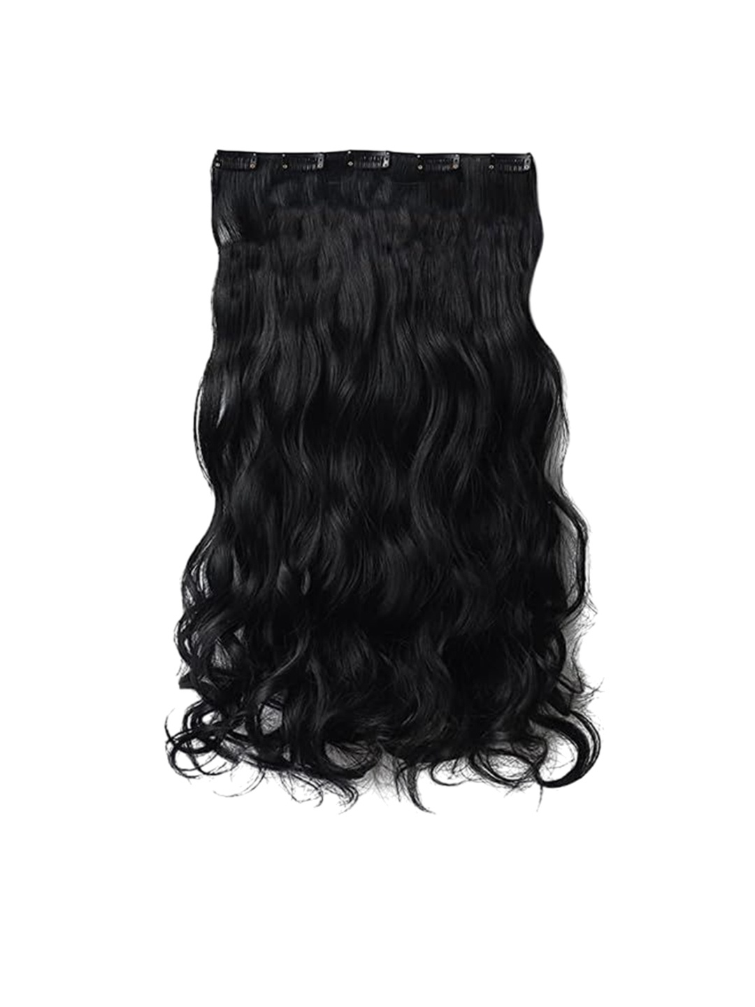 

D-Divine Clip-In Wavy Locks Hair Extension - 22 Inch - Black