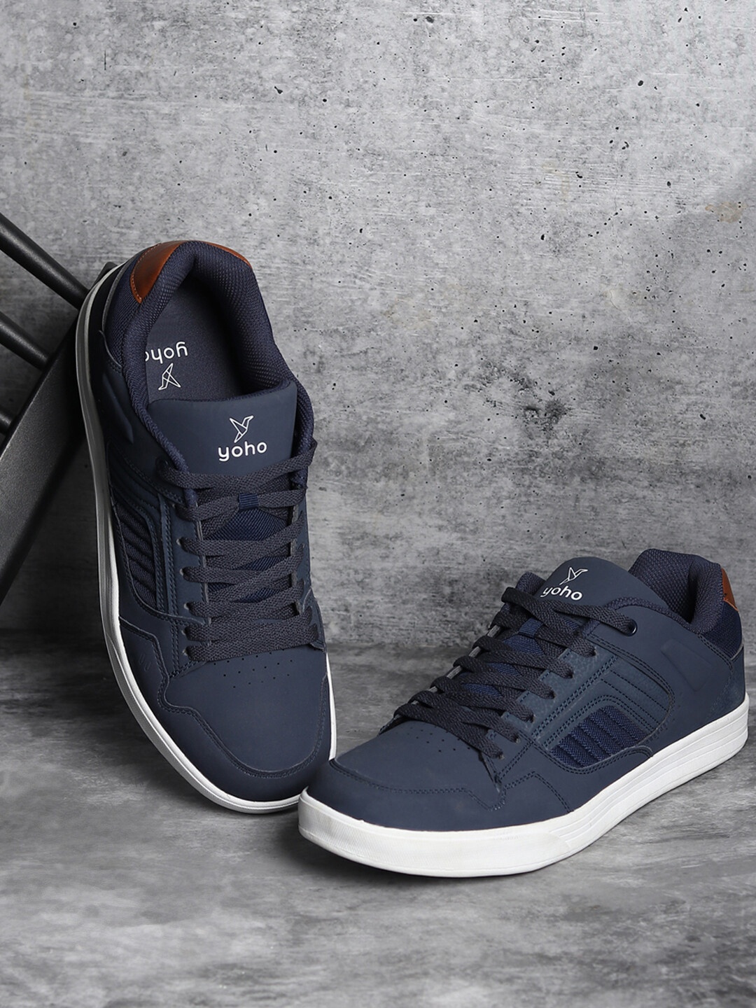 

YOHO Cedar Men BigSize Comfortable Sneaker, Navy blue