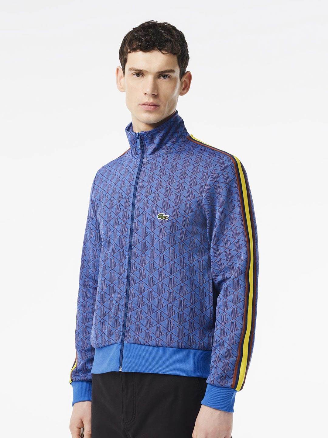 

Lacoste Men Striped Sweatshirt, Blue