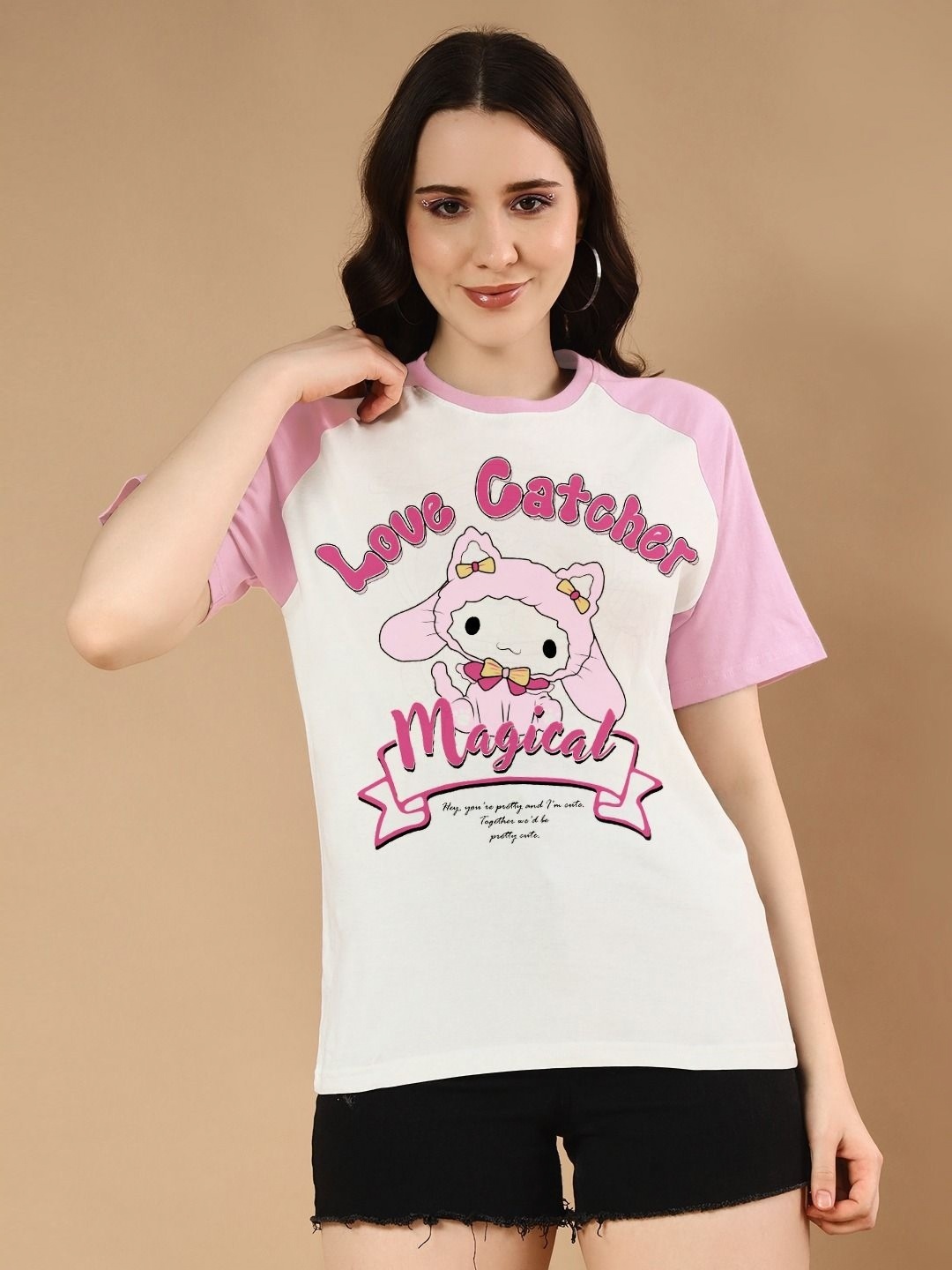 

The Dry State Women Graphic Printed Round Neck Cotton T-shirt, Off white