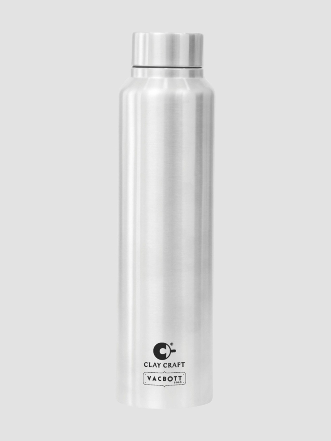 

Clay Craft Vacbott Tetra 500Ml Single-Wall Stainless Steel BIS Approved Water Bottle, Silver