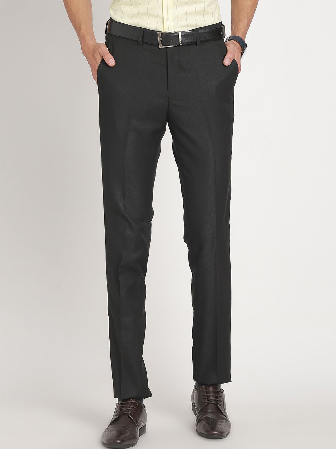 

Turtle Men Tailored Slim Fit Trousers, Charcoal