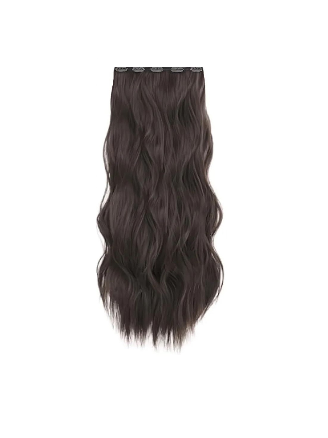 

D-Divine Clip-In Wavy Locks Hair Extension - 22 Inch - Brown