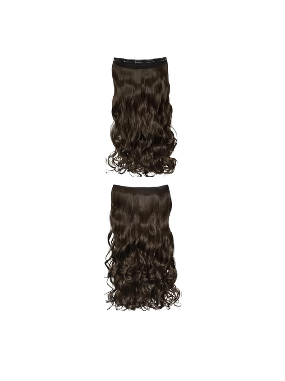 

D-Divine Clip-In Wavy Locks Hair Extension - 22 Inch - Brown