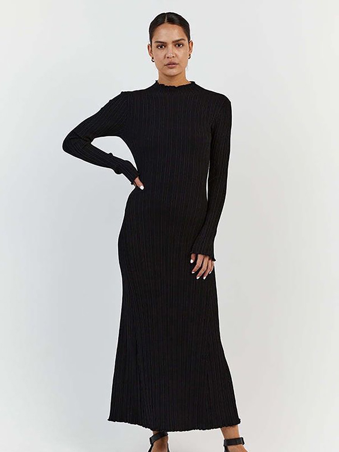 

StyleCast Women Satin Bodycon Maxi Dress, Black