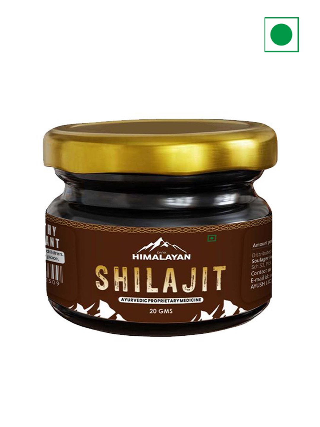 

DIVYA HIMALAYAN Shilajit Gold Resin - 20 g, Brown
