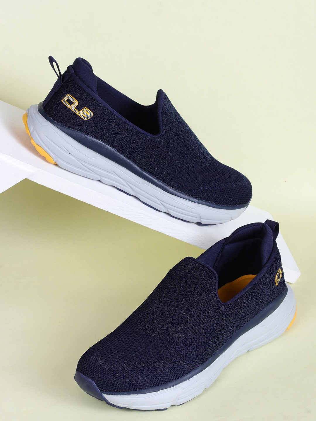 

Columbus Men Woven Design Slip-On Sneakers, Navy blue