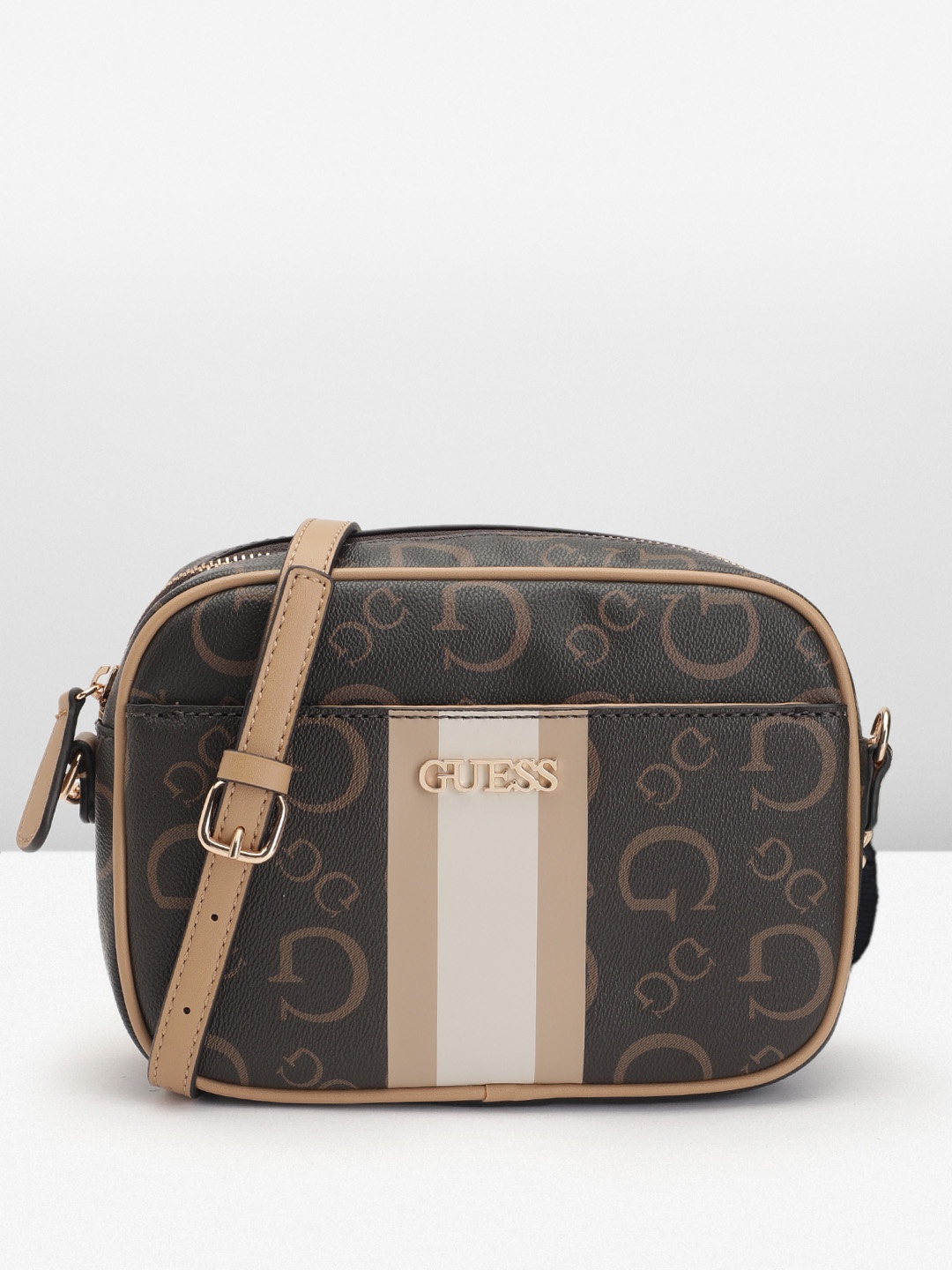 

GUESS Printed Crossbody Sling Bag, Brown