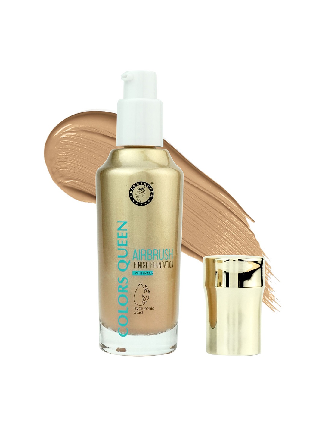 

Colors Queen Air Brush Finish Foundation With Primer - 55 ml -Classic Ivory - 05, Tan