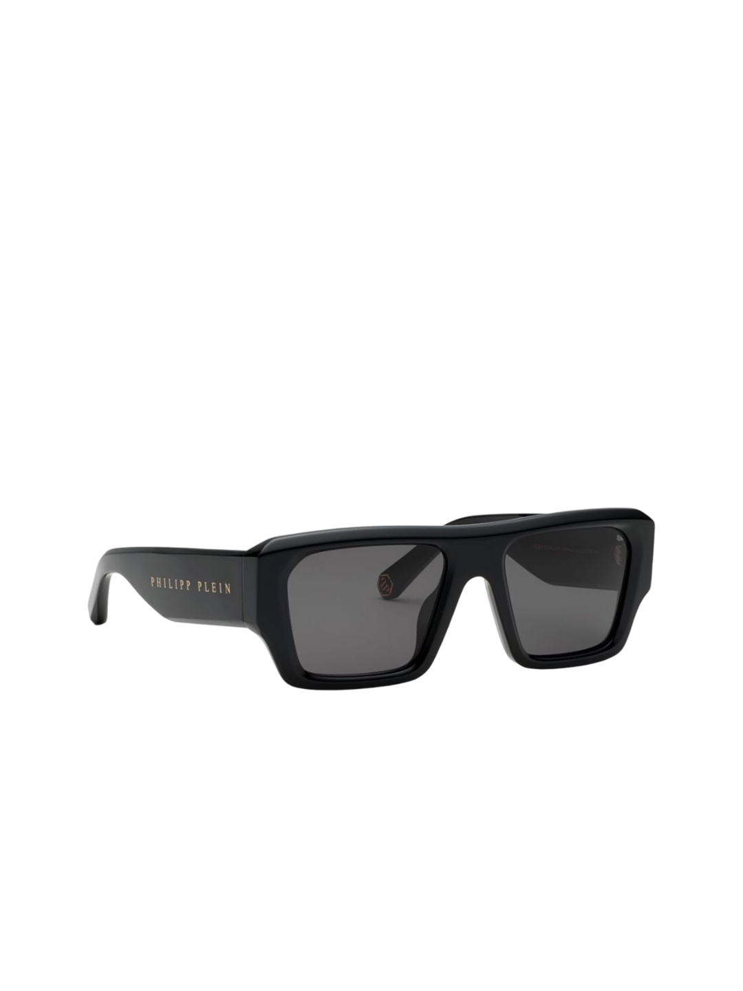 

PHILIPP PLEIN Men Wayfarer Sunglasses with UV Protected Lens SPP14455700SG, Grey