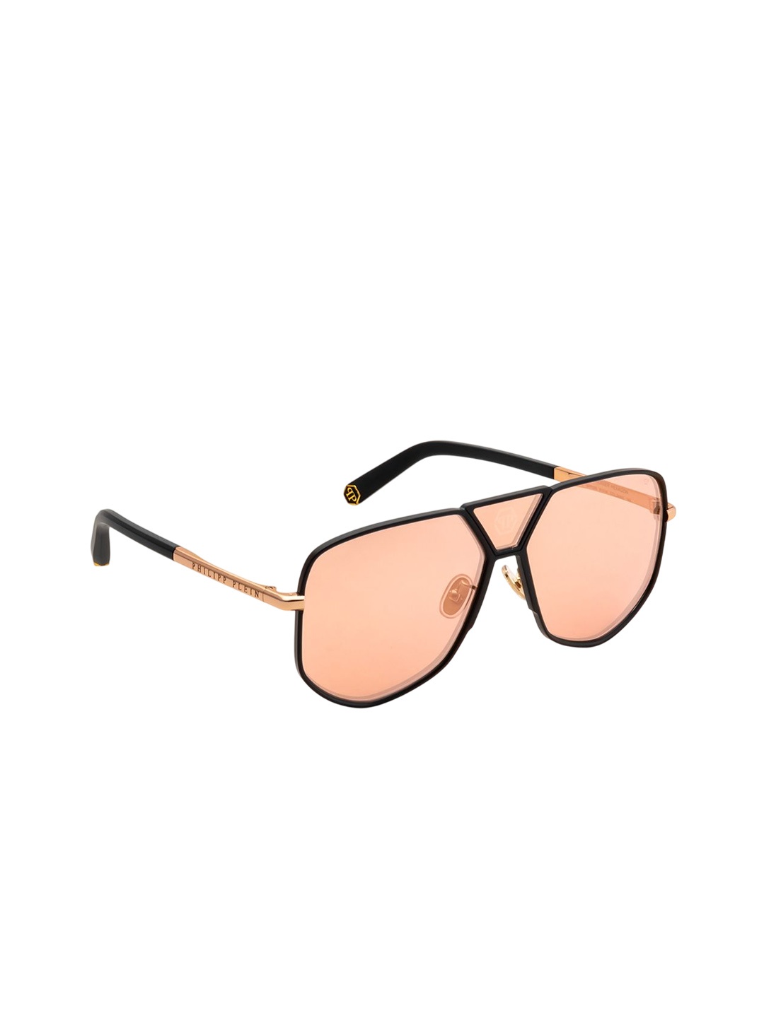 

PHILIPP PLEIN Men Square Sunglasses with UV Protected Lens SPP009M612AMXSG, Brown