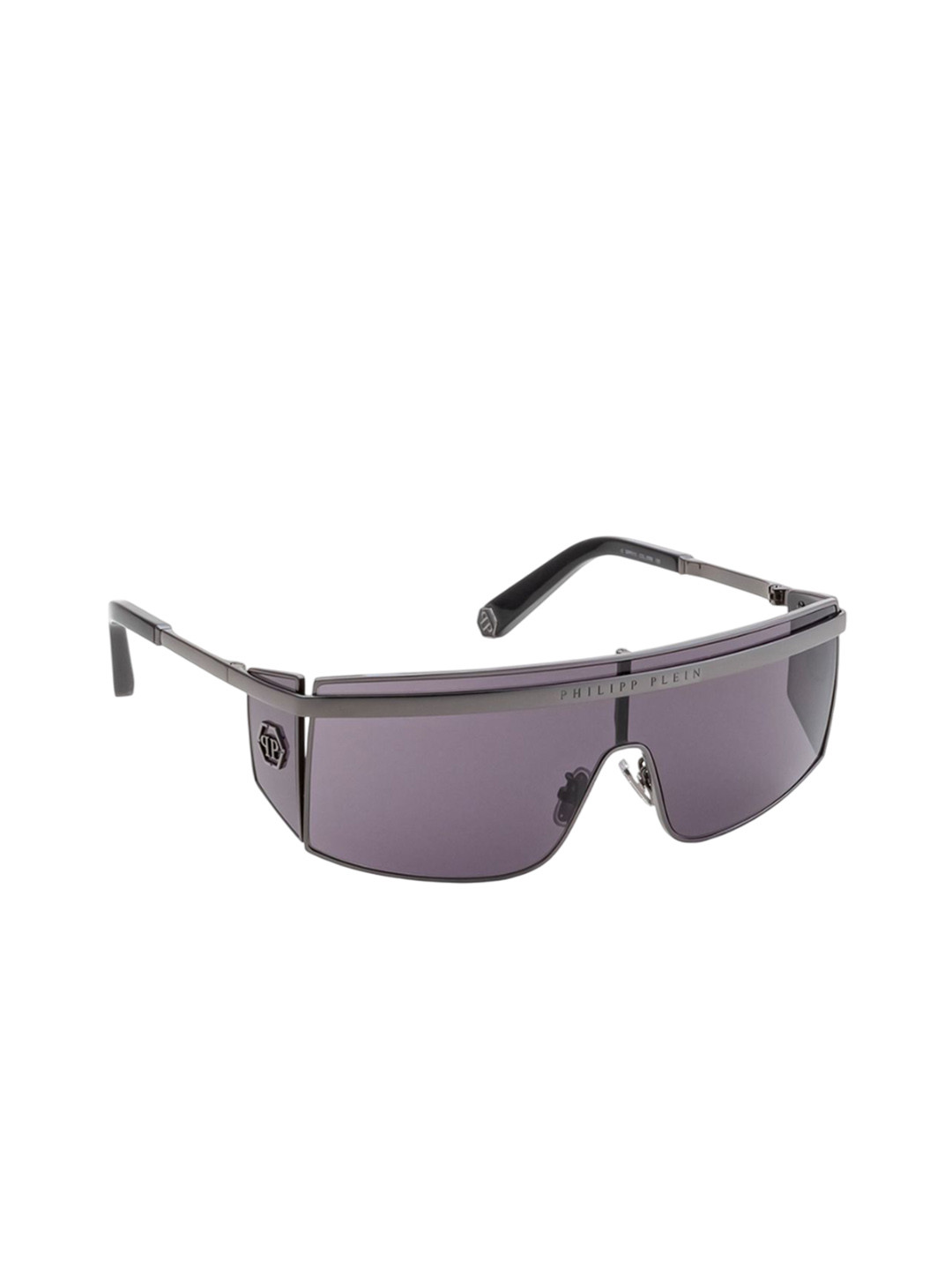 

PHILIPP PLEIN Men Shield Sunglasses with UV Protected Lens SPP013M99568SG, Grey