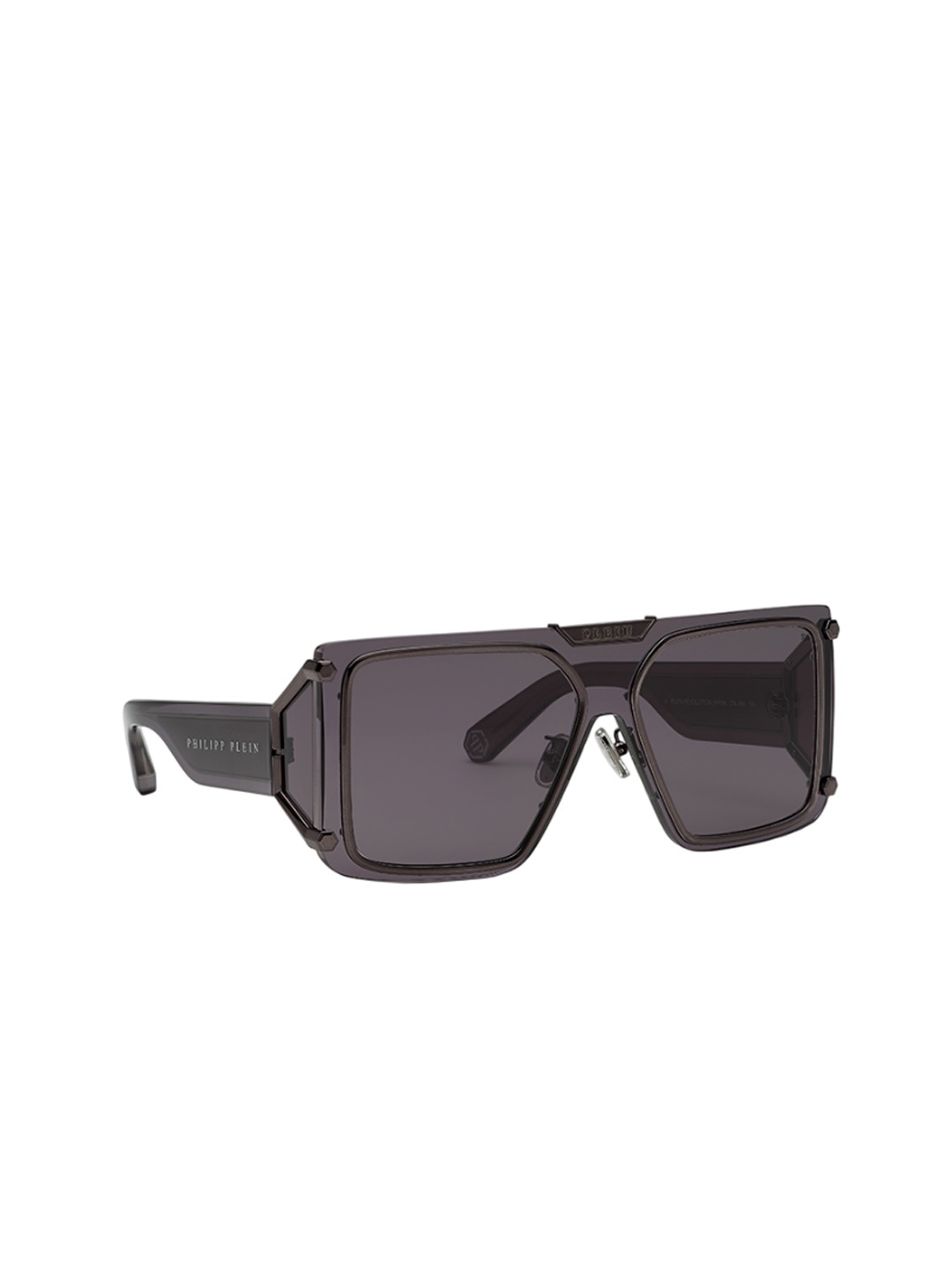 

PHILIPP PLEIN Men Square Sunglasses with UV Protected Lens SPP096M99I86SG, Grey