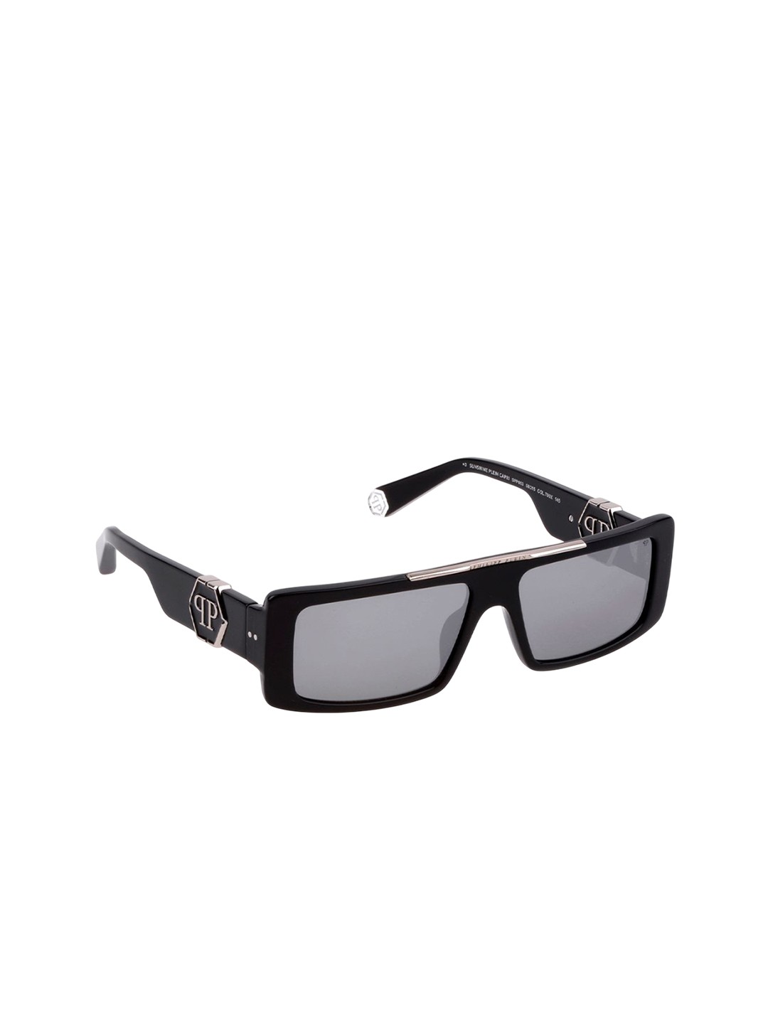 

PHILIPP PLEIN Men Wayfarer Sunglasses with UV Protected Lens SPP003M58700XSG, Grey