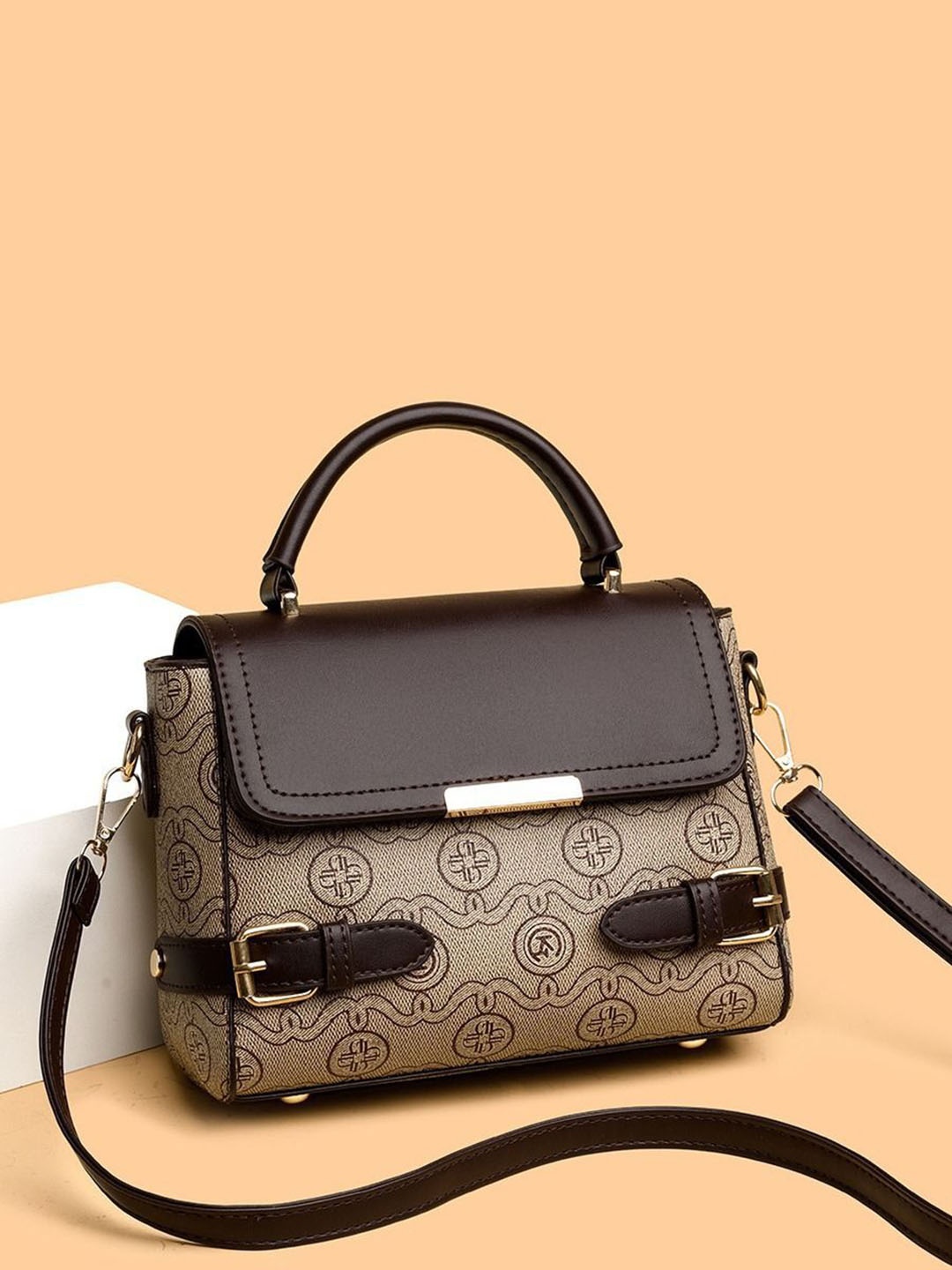 

Diva Dale Women Graphic Printed Crossbody Sling Bag, Brown