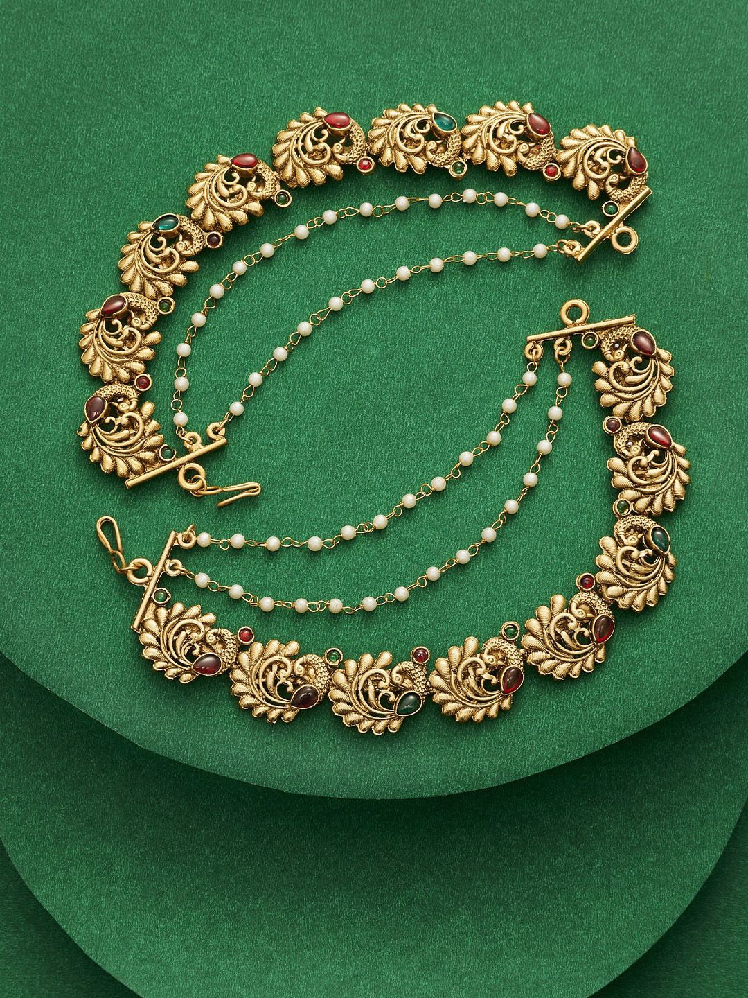 

TEEJH Chitrakala Gold-Plated Classic Kan Chain