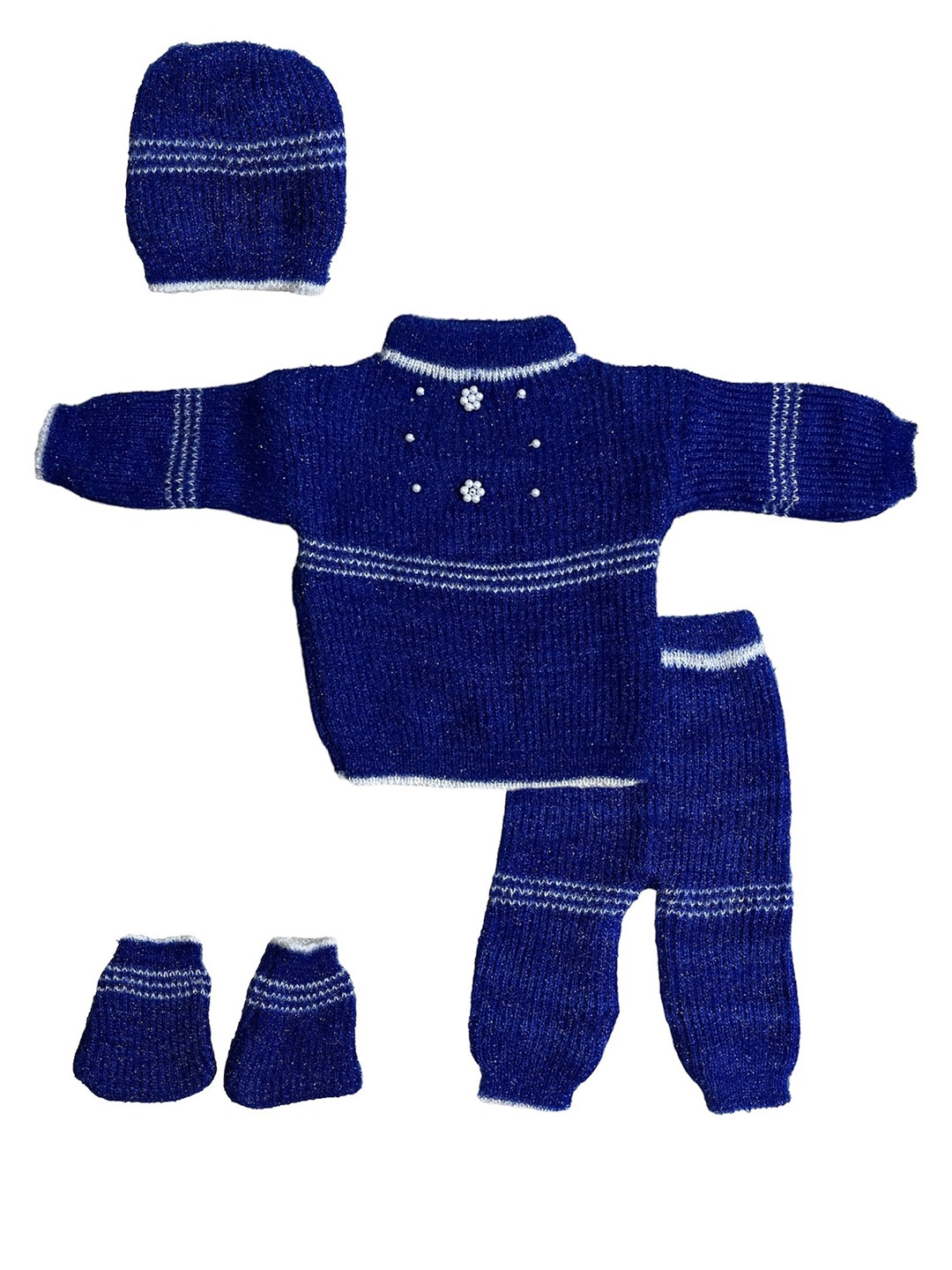 

The Creators Unisex Kids Boucle Woollen Pullover, Blue