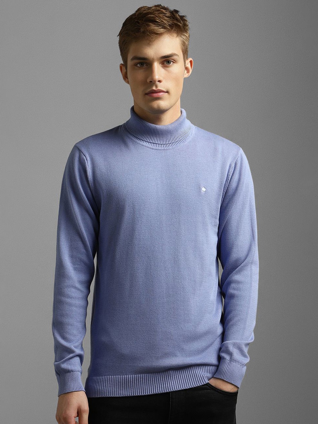 

Louis Philippe Men Long Sleeves Pullover, Blue