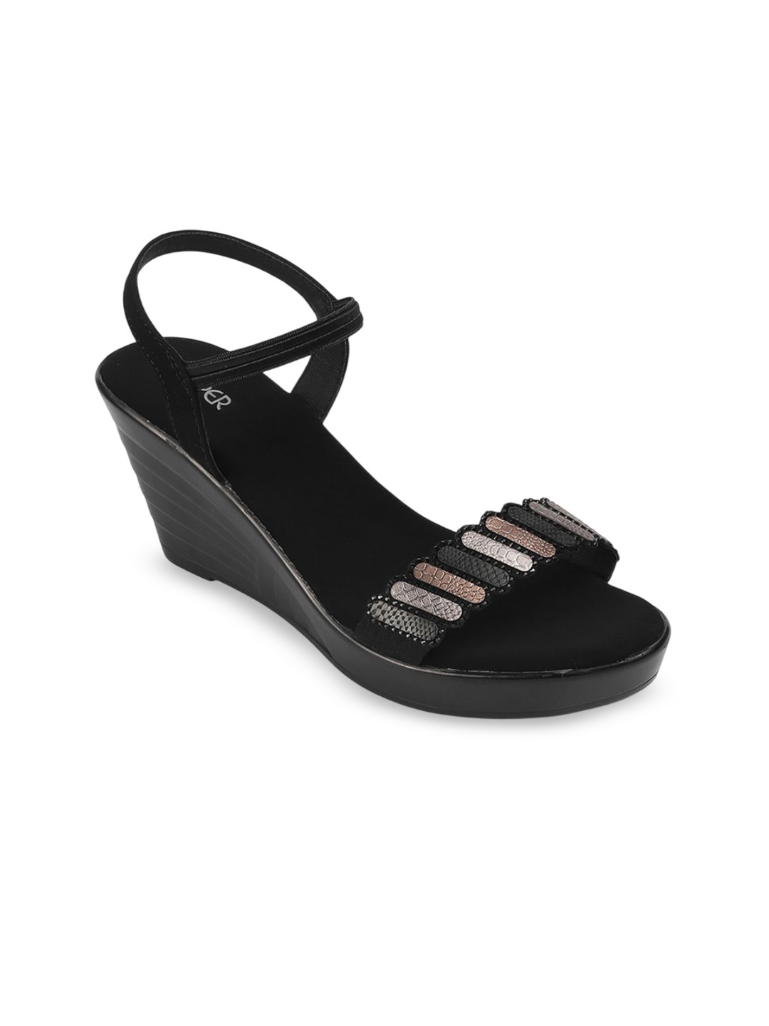 

PEPPER Women Wedge Sandals, Black