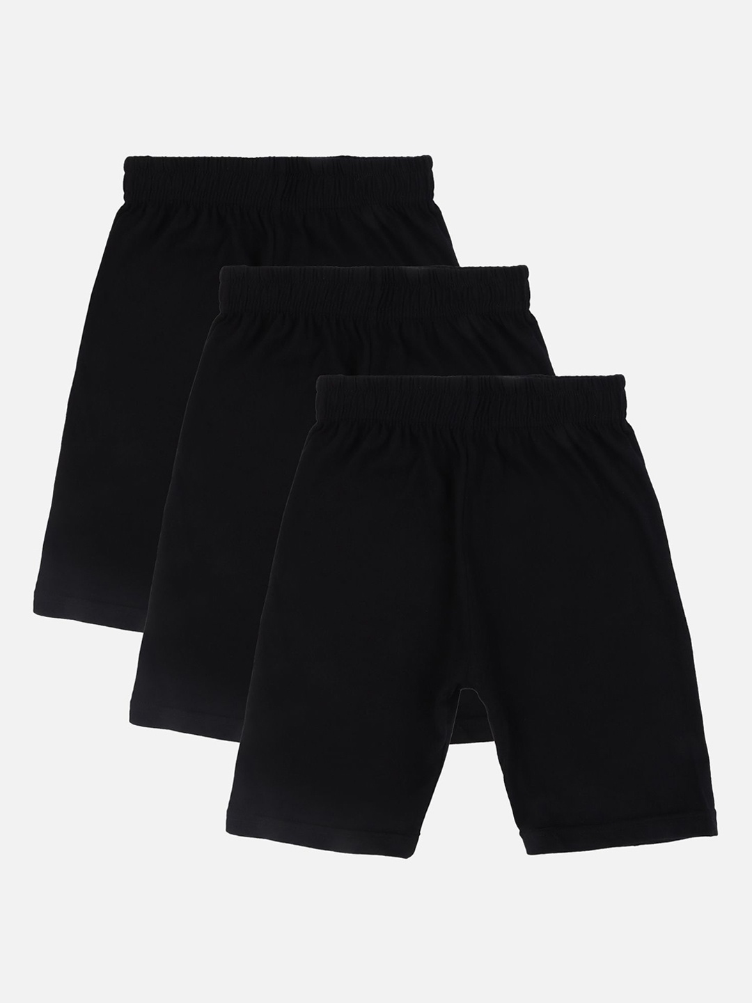 

DYCA Girls Pack Of 3 Cotton Fashion Shorts, Black