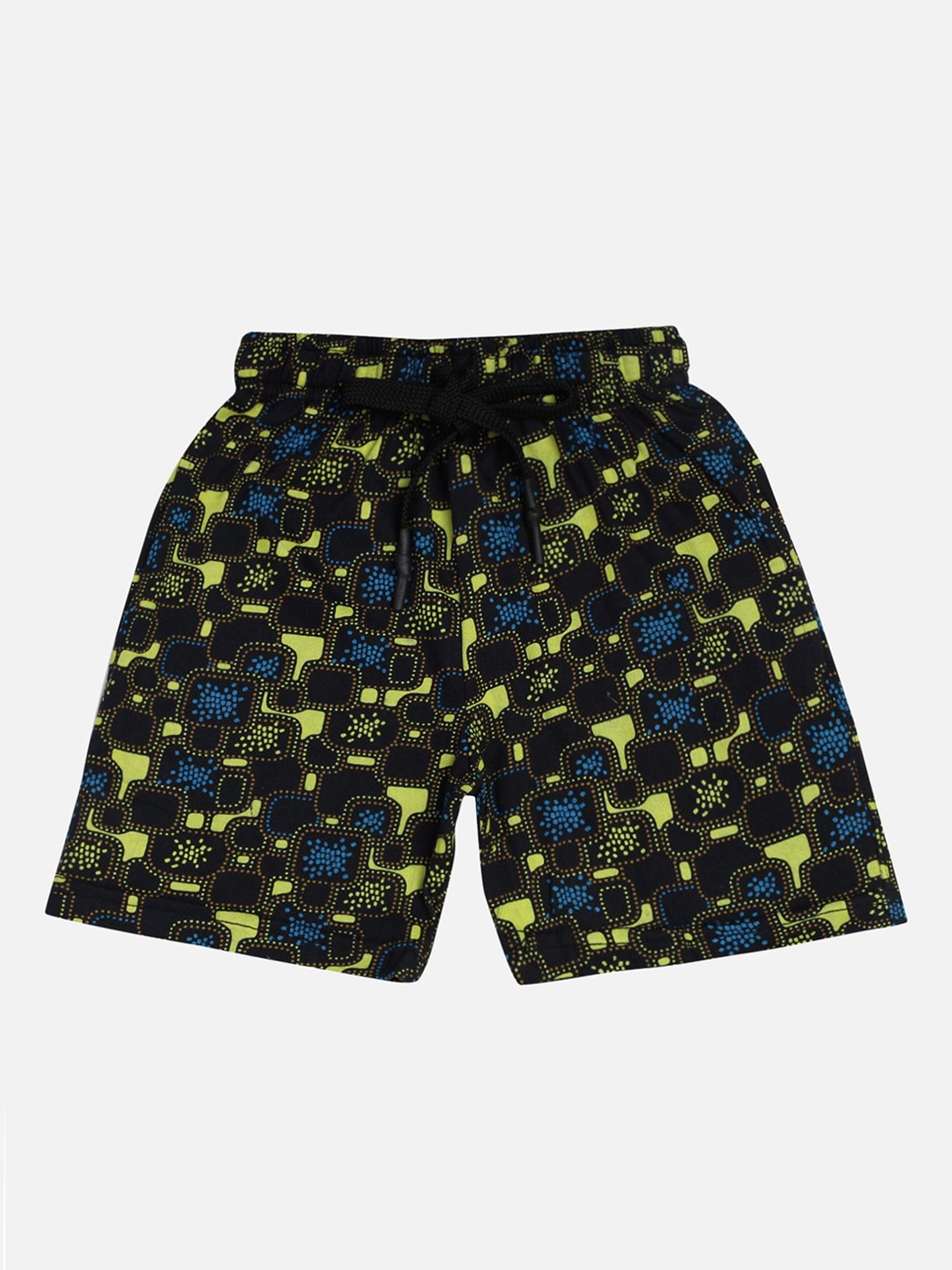 

DYCA Boys Cotton Printed Mid-Rise Fashion Shorts, Black