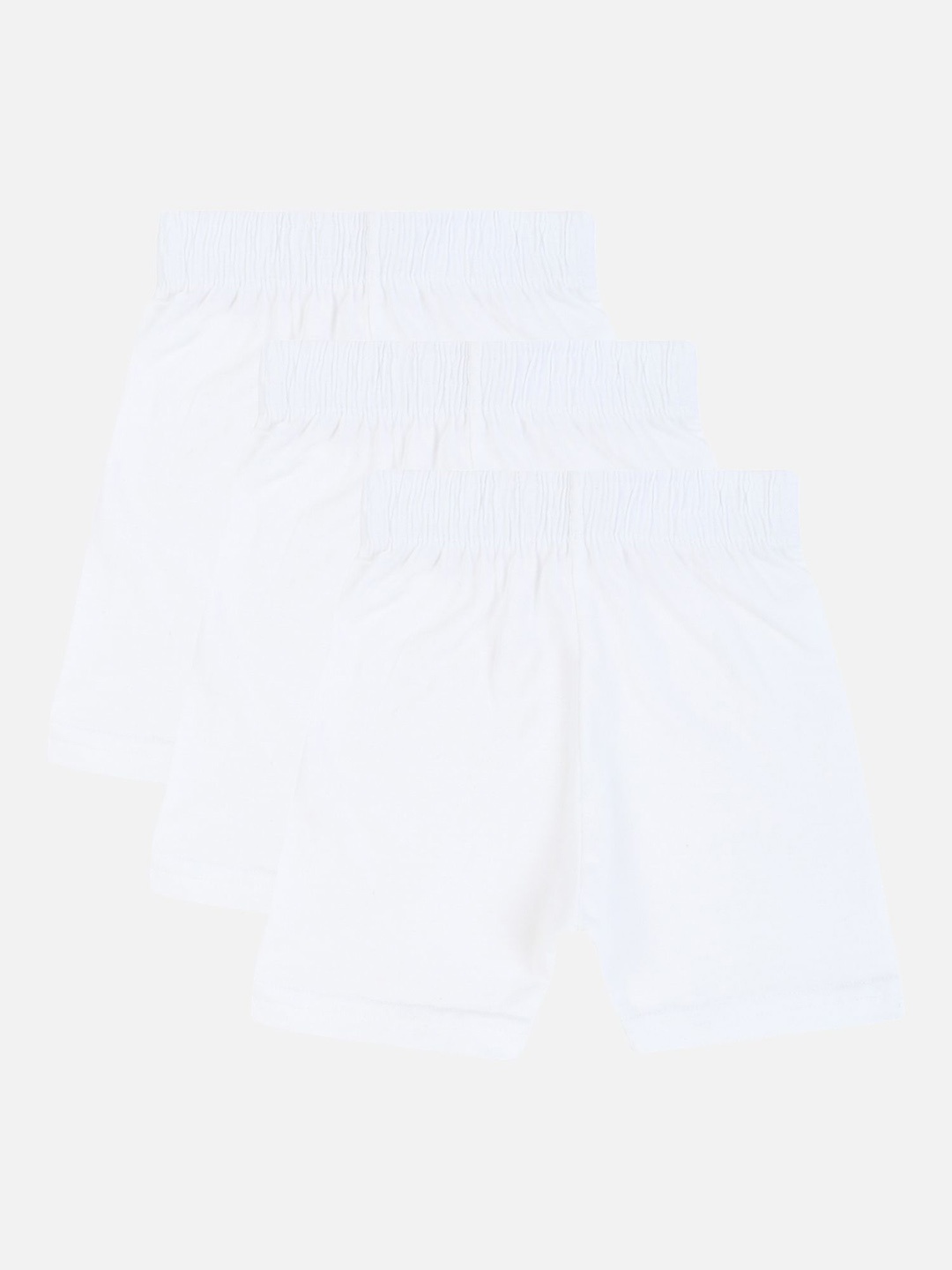 

DYCA Girls Pack Of 3 Cotton Regular Shorts, White