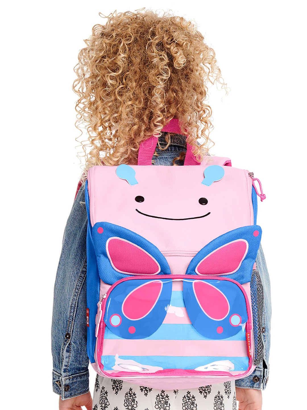 

SKIP HOP Unisex Zoo Big Kid Backpack Butterfly 3Y to 6Y, Pink