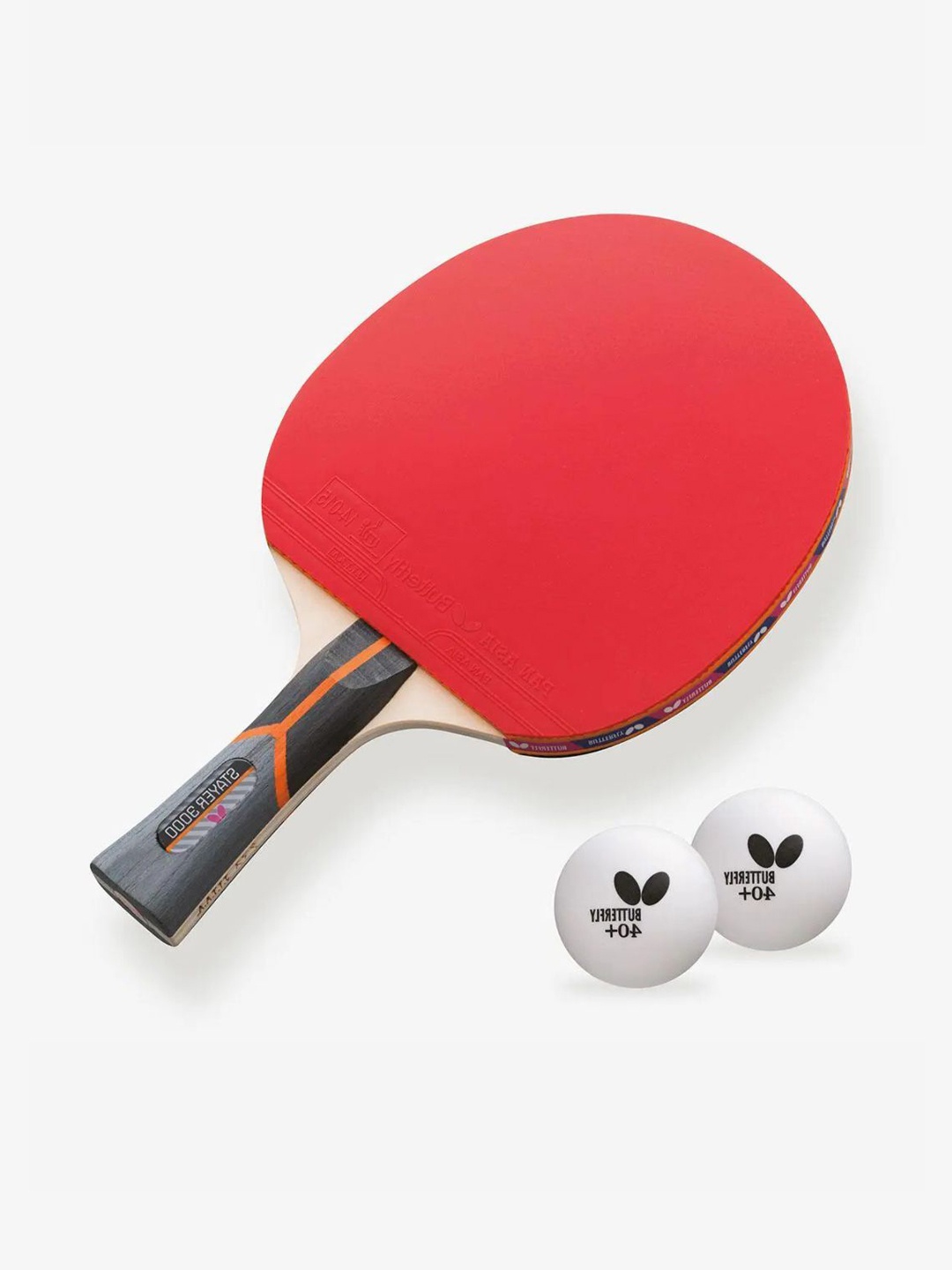 

butterfly Stayer 3000 Unisex Table Tennis Kit, Red