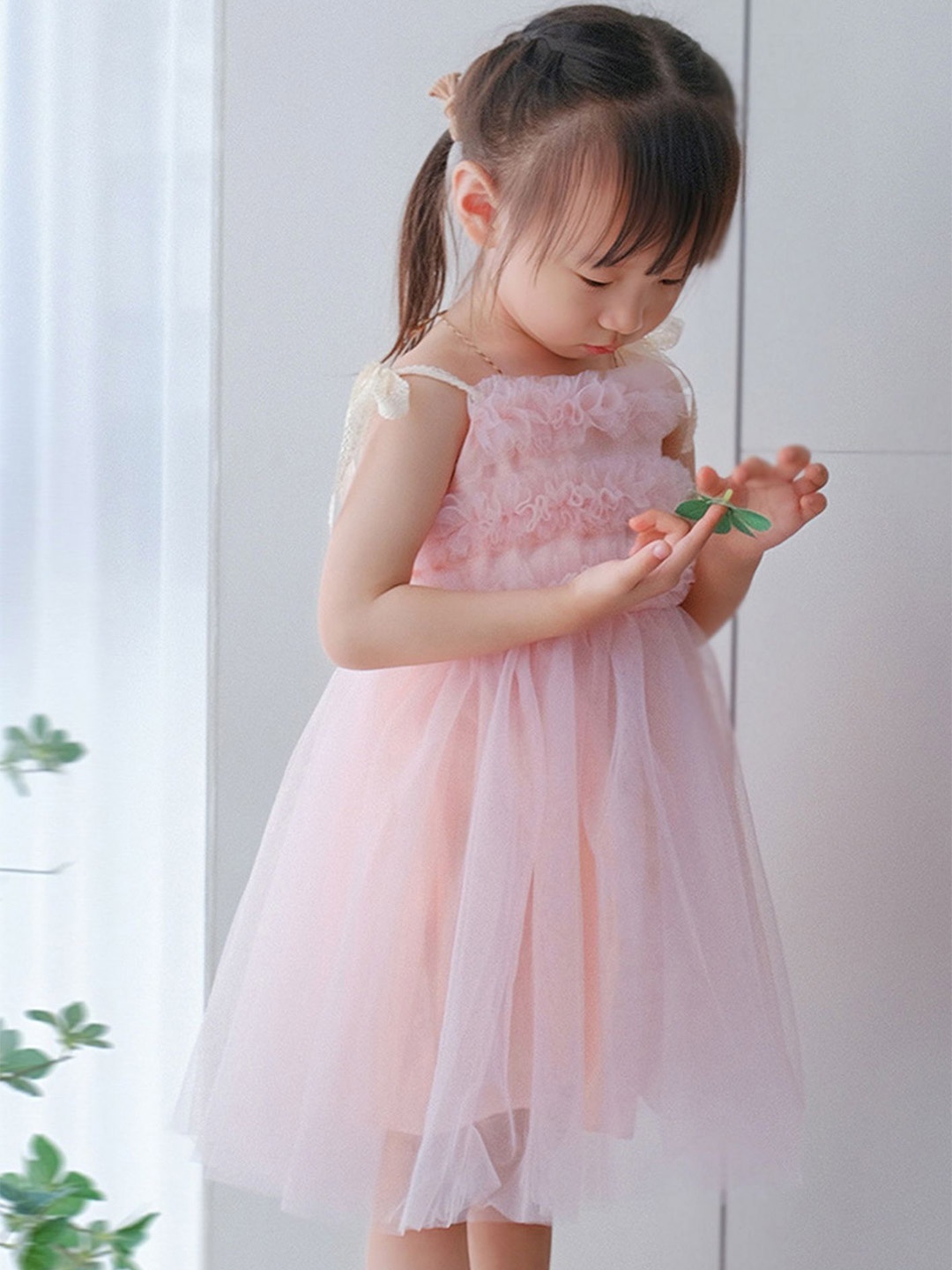 

LULU & SKY Girls Floral Fit & Flare Dress, Pink