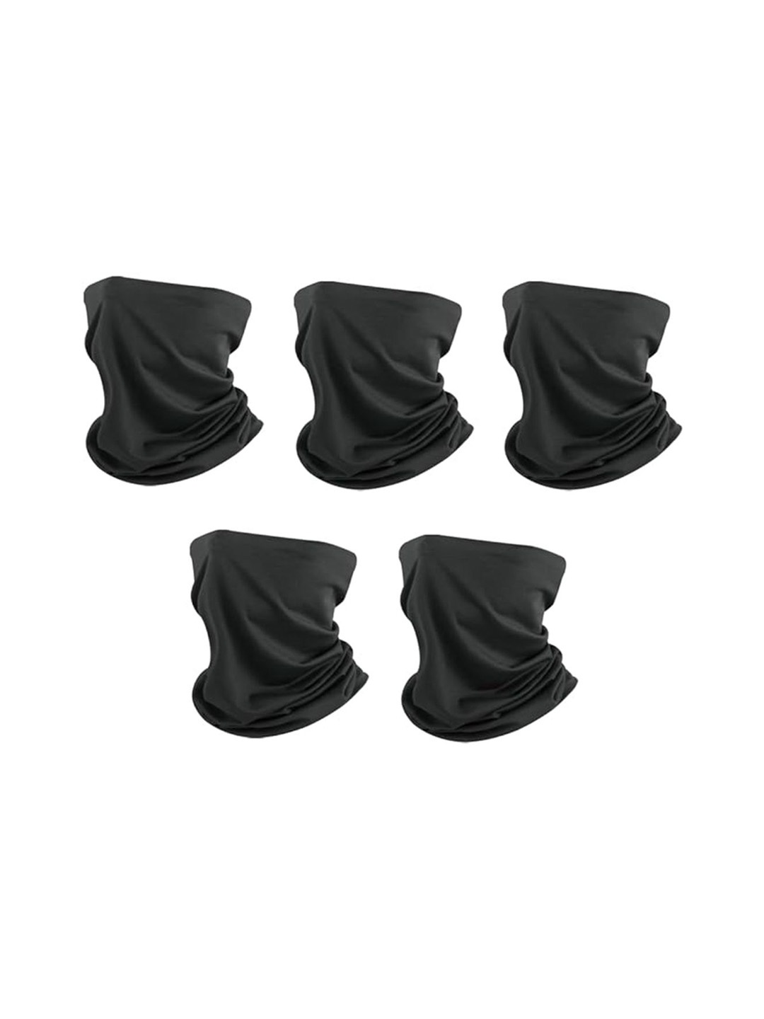 

Xjarvis Unisex Pack of 5 Bandana Headband, Black