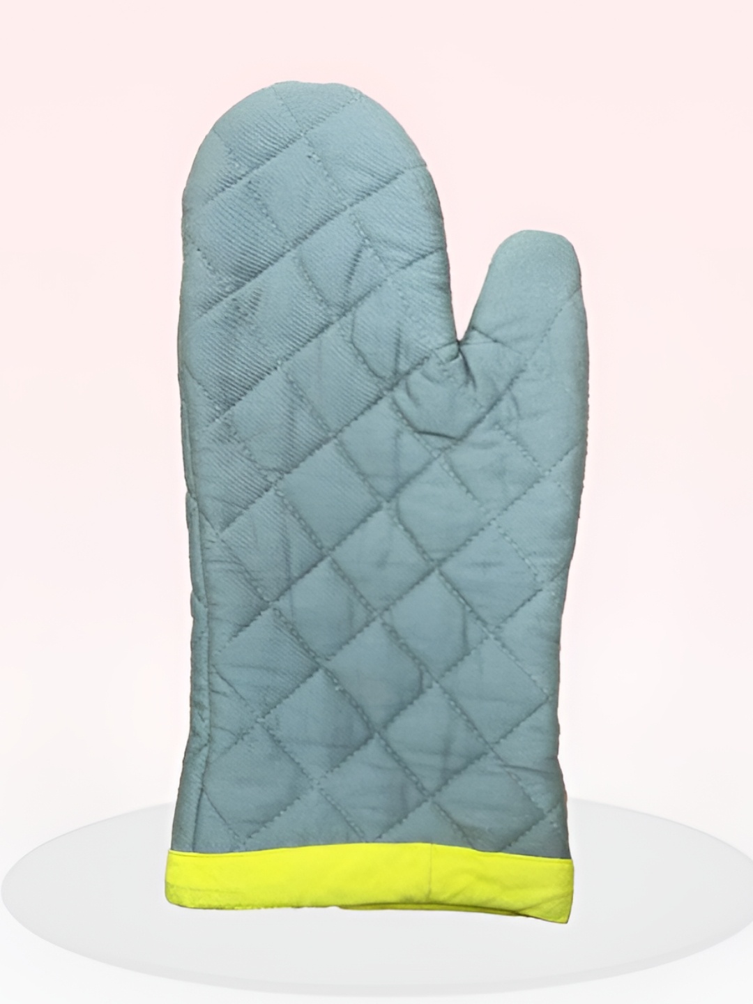 

SAJAVAT Grey & Yellow Pure Cotton Oven Glove