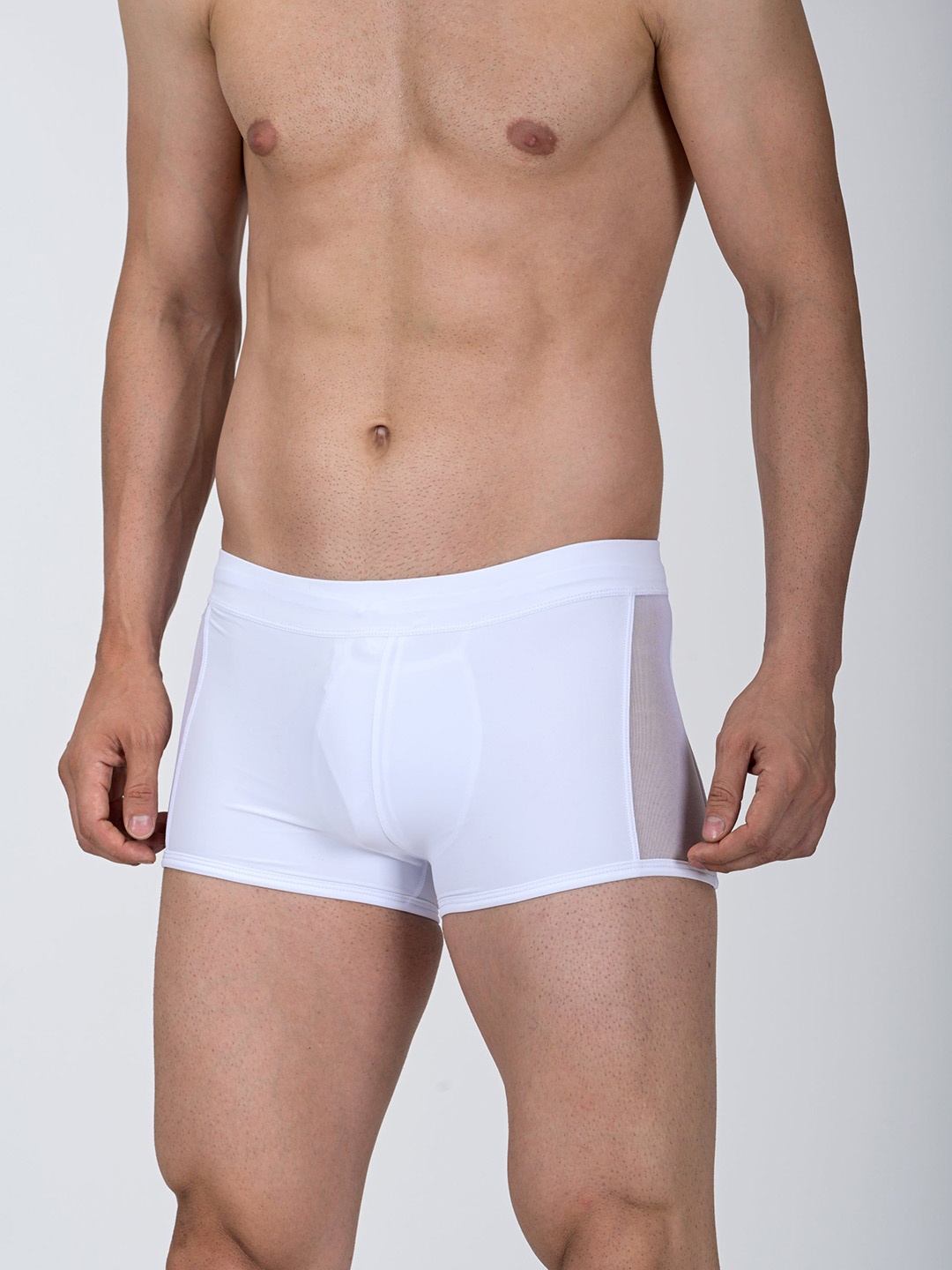 

PANTEAZY Men Stretchable Boxer Style Briefs LO-FZ243005-BX-W-S, White