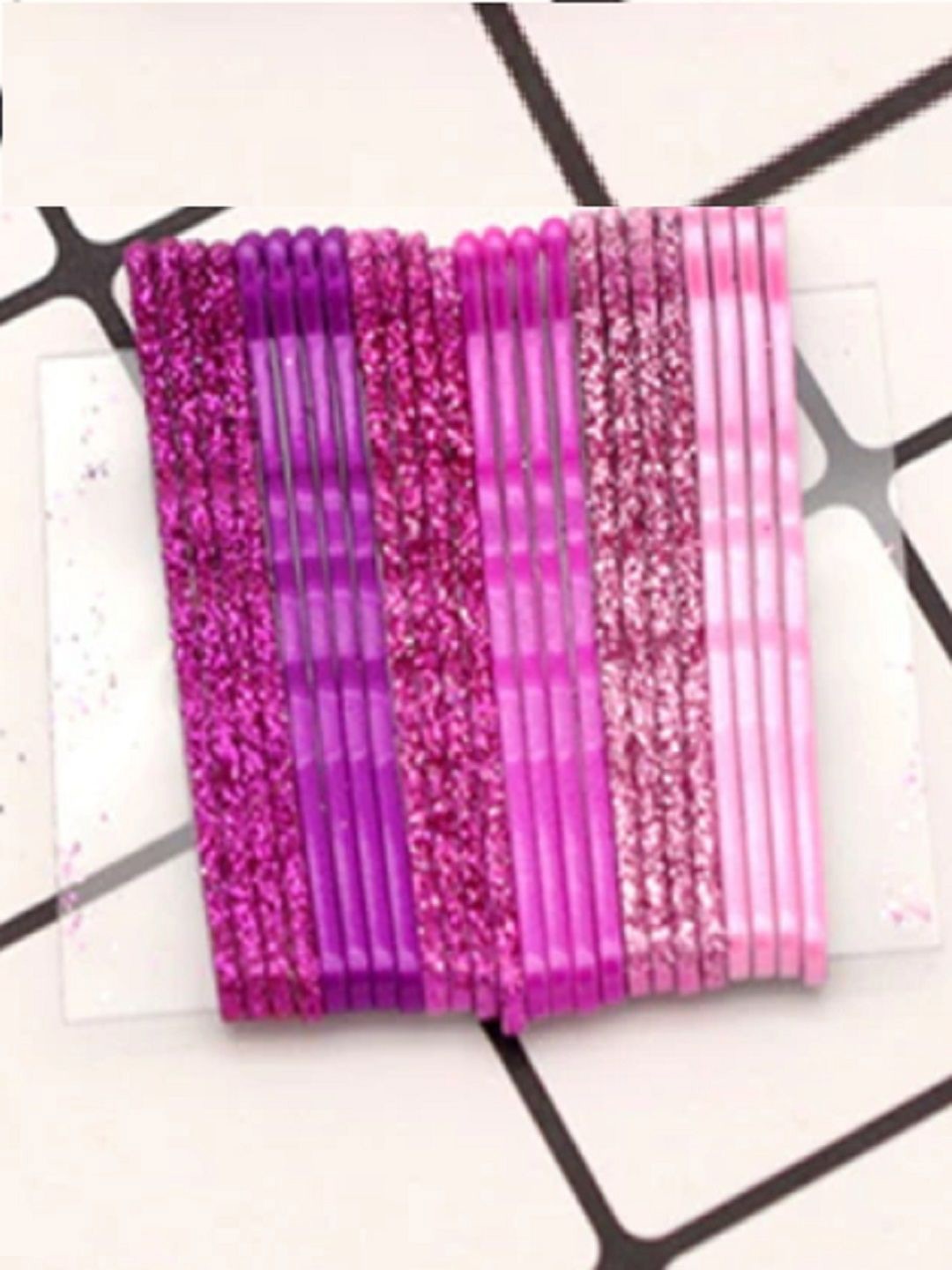 

DressBerry Women Combo of 24 Embellished Bobby Pins, Pink