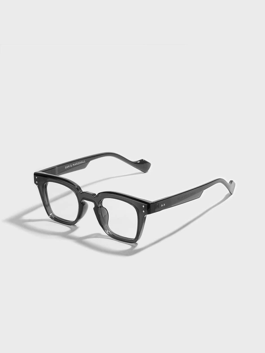 

SAM & MARSHALL Unisex Full Rim Wayfarer Frames, Grey