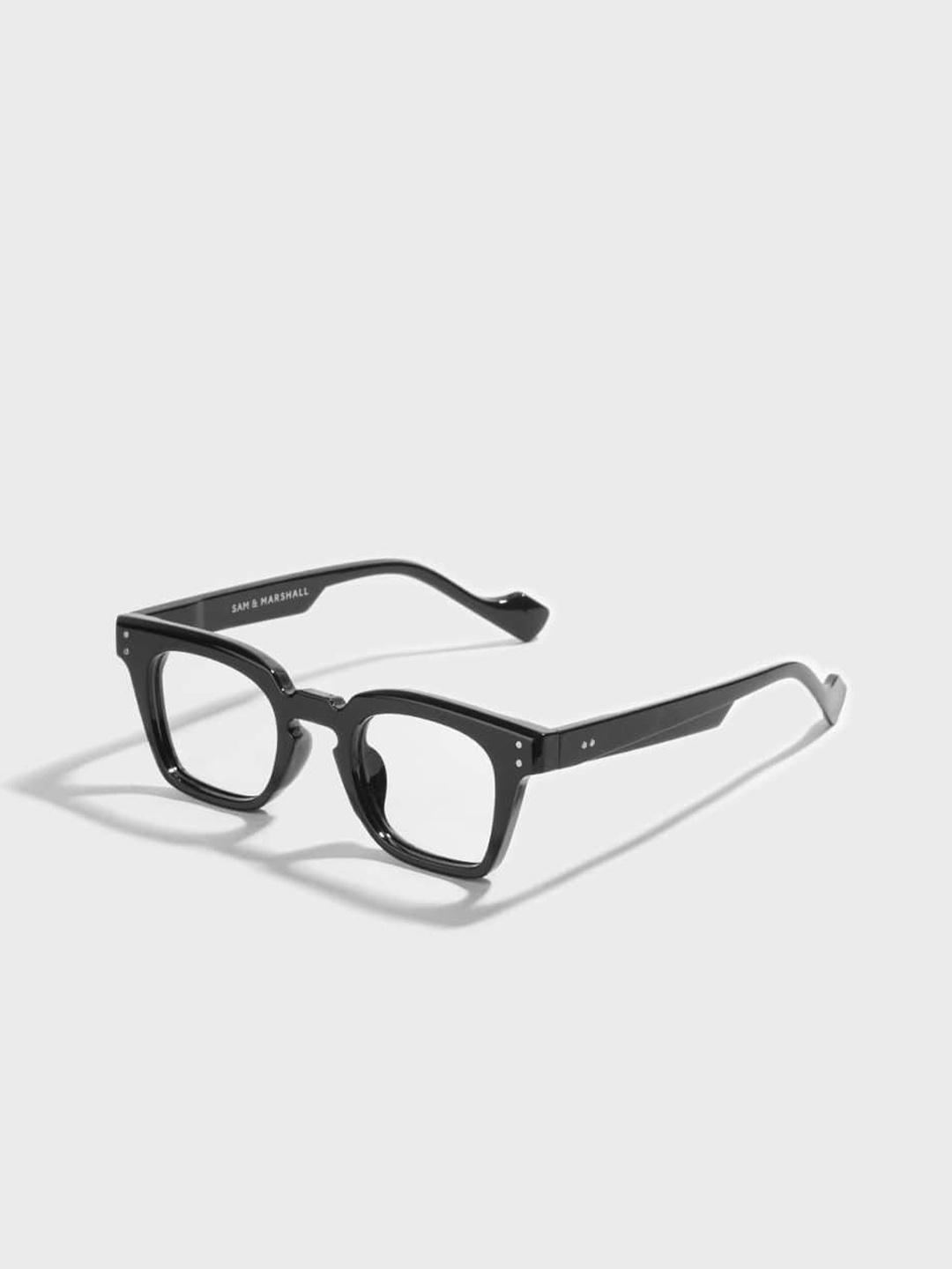 

SAM & MARSHALL Unisex Full Rim Wayfarer Frames, Black
