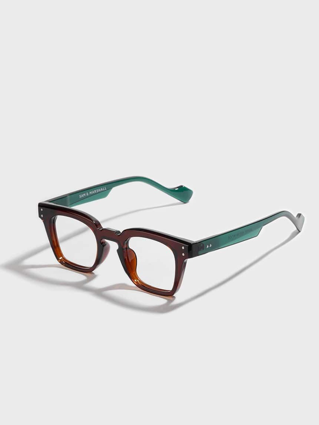 

SAM & MARSHALL Unisex Full Rim Wayfarer Frames, Green