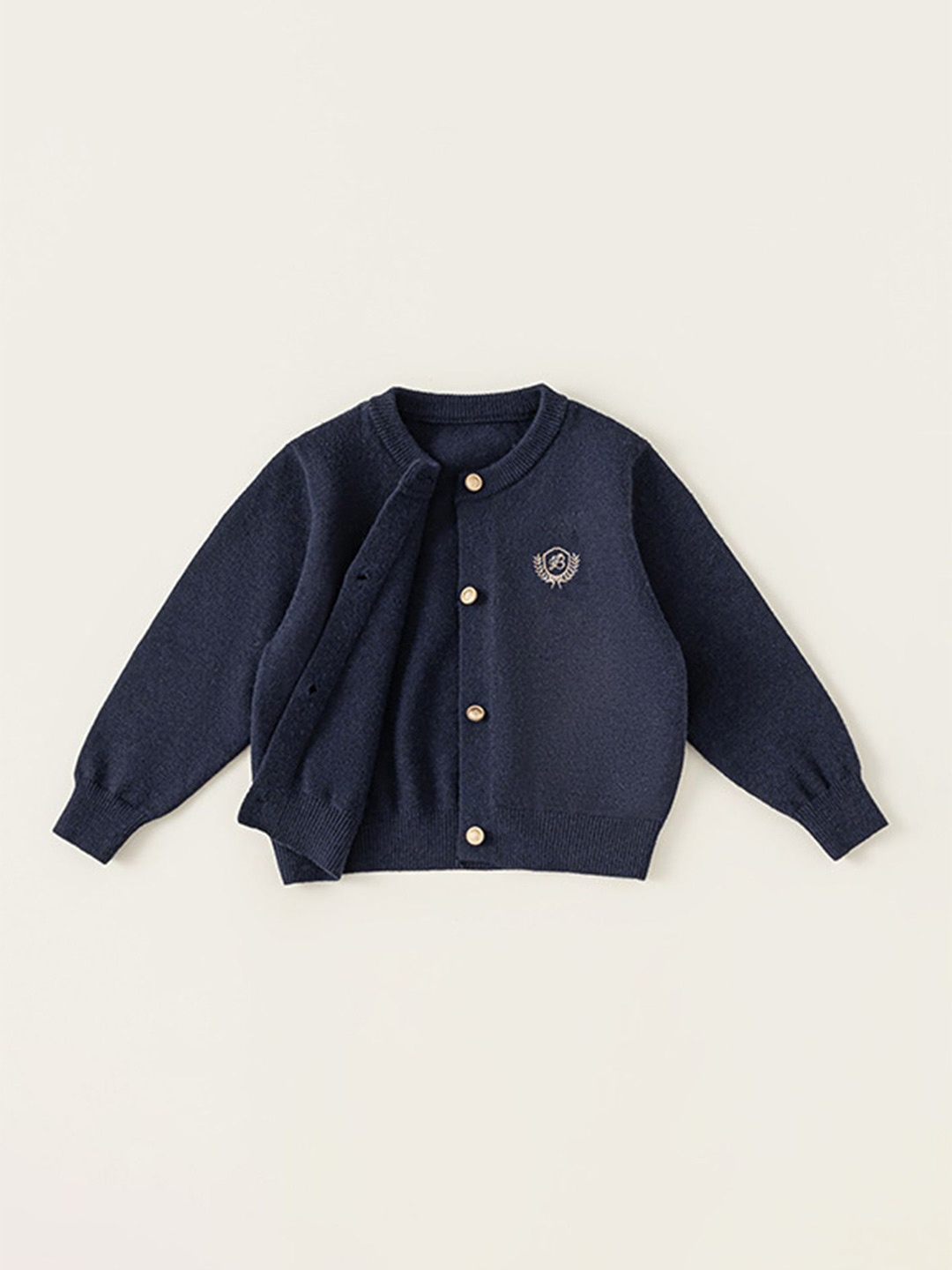 

LULU & SKY Girls Long Sleeves Cardigan Sweaters, Navy blue