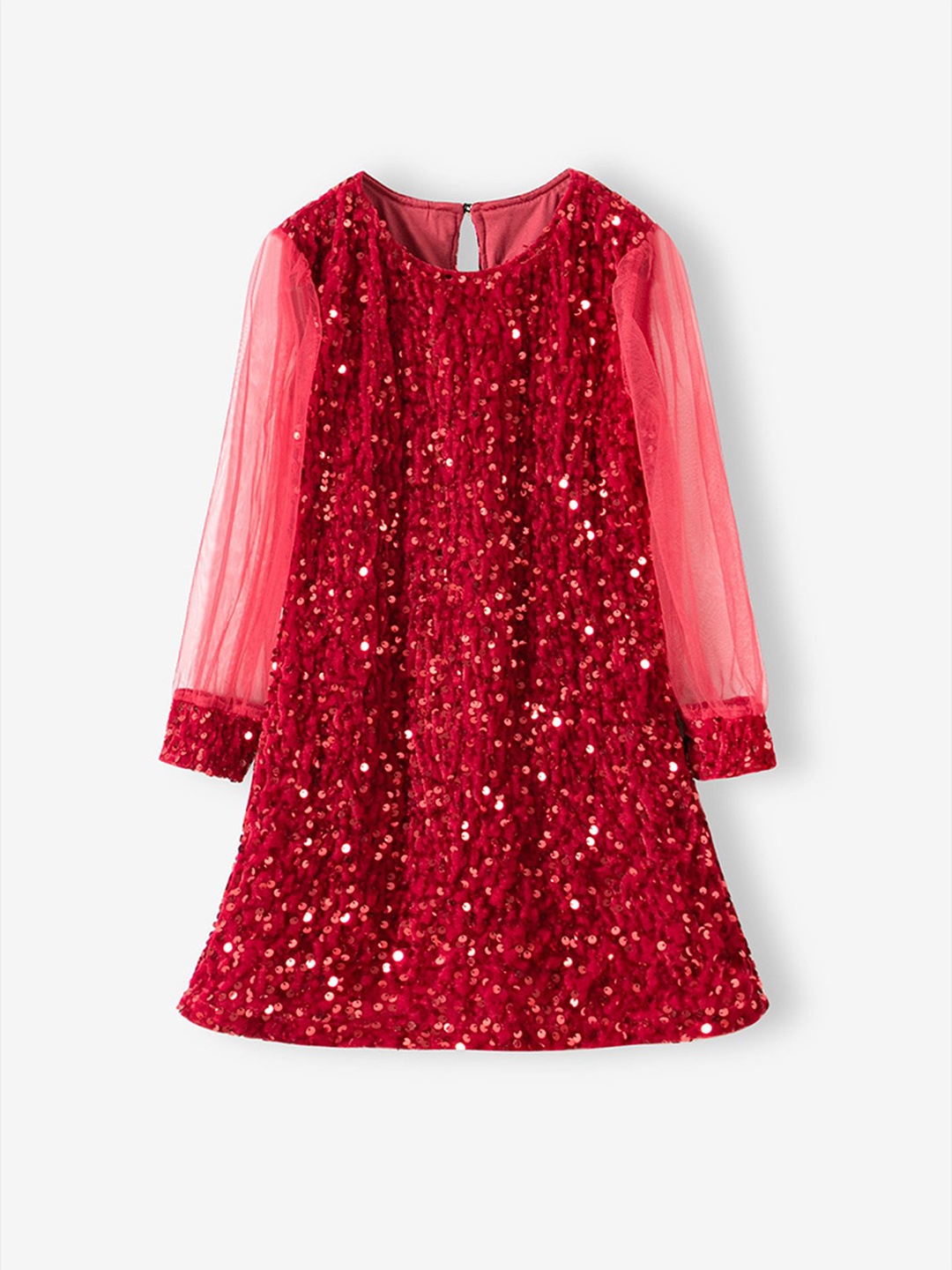 

LULU & SKY Girls Embellished A-Line Dress, Red