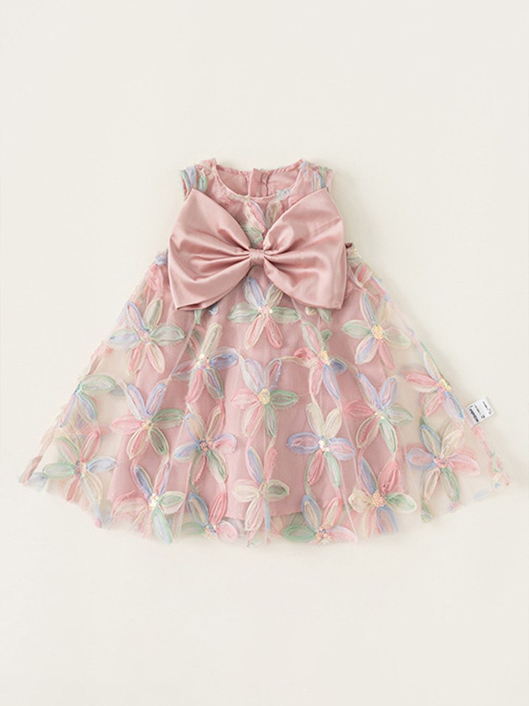 

LULU & SKY Girls Floral Printed Gown Dress, Pink