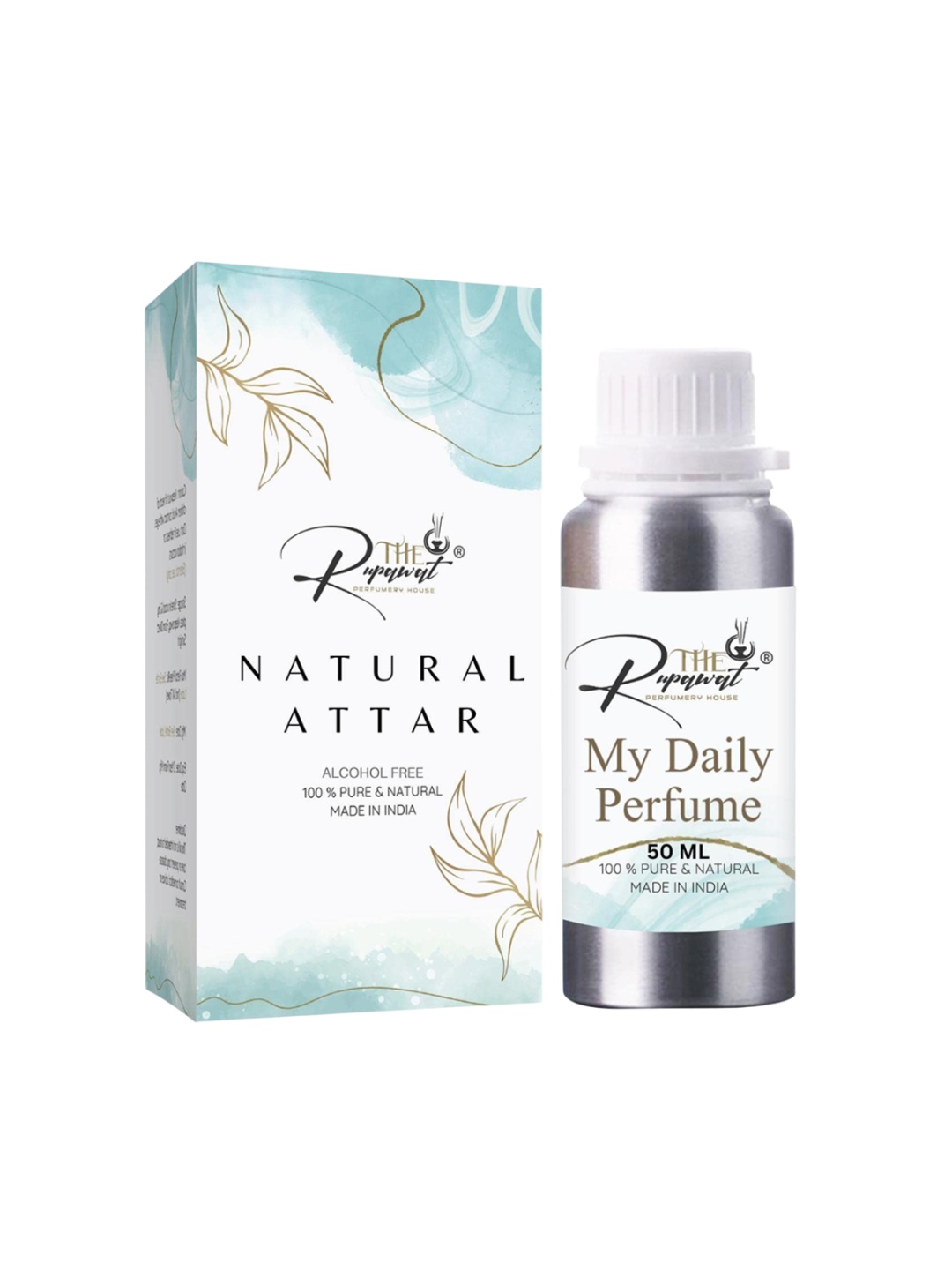 

THE RUPAWAT Perfumery House My Daily Perfume Natural & Alcohol Free Attar - 50 ml, Transparent