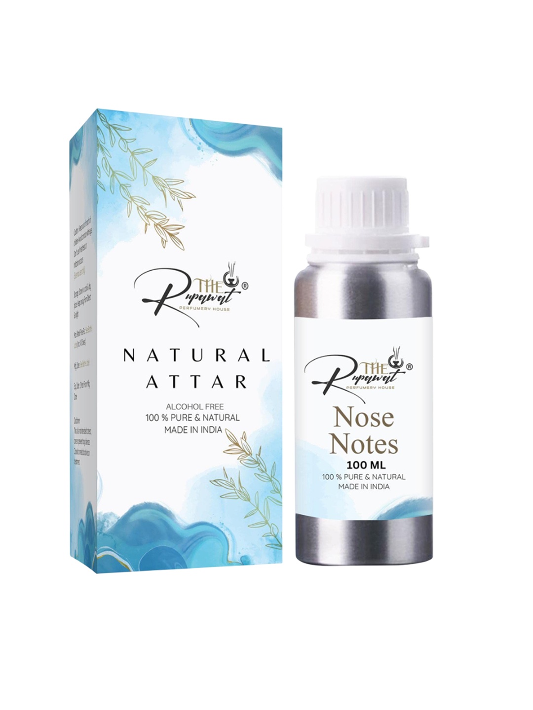 

THE RUPAWAT Perfumery House Nose Notes Natural & Alcohol Free Attar - 100 ml, Transparent